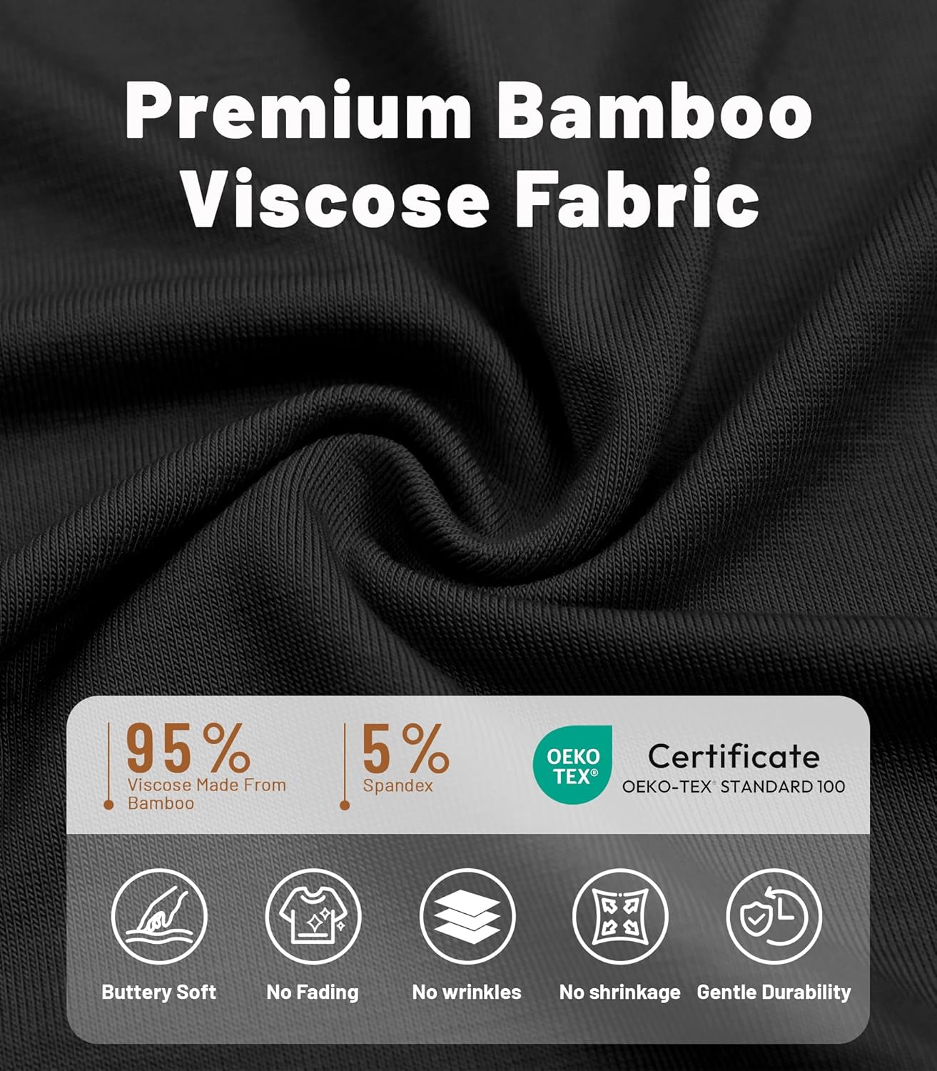 NACHILA Pajamas for Women-Viscose Made from Bamboo,Soft Tank Top Pj Sleeveless Pajama Shorts Set Cooling Sleepwear for Ladies - Image 5