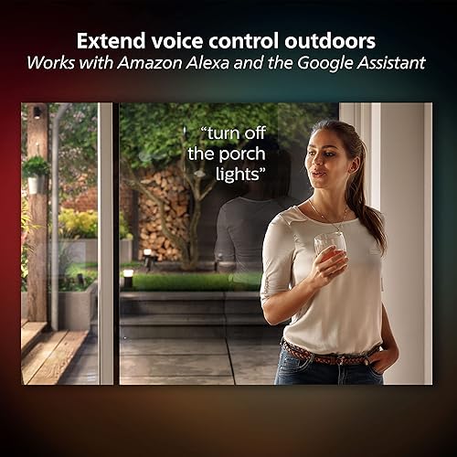 Miniatura 3 de Philips Hue Econic Up - Lámpara de pared inteligente para exteriores, negra - Bombilla LED de cambio de color E26 blanco y ambiente de color - 1