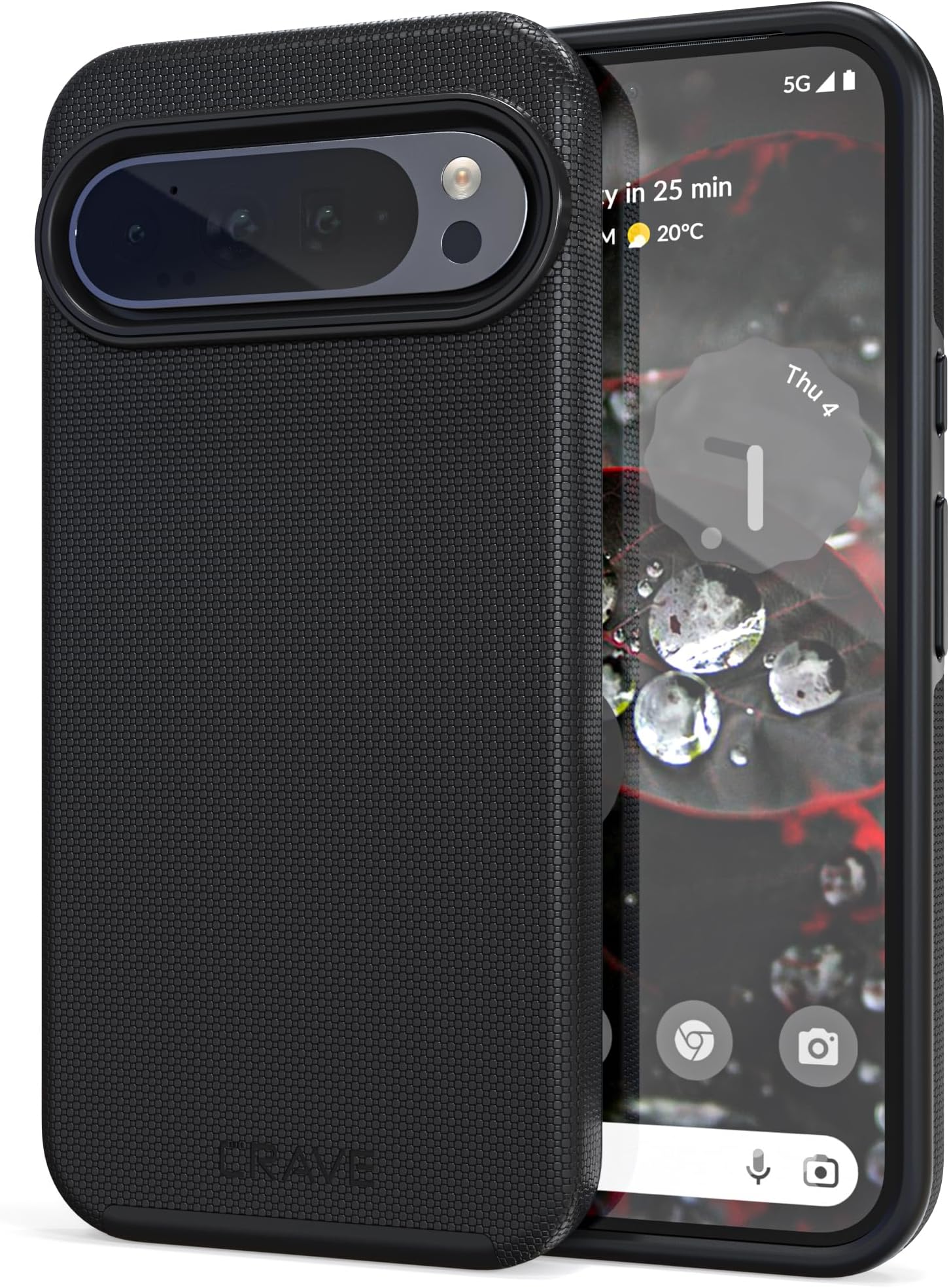 for Google Pixel 9 Pro XL Case, Shockproof Protection Dual Layer Case for Google Pixel 9 Pro XL (6.8 inch) - Black