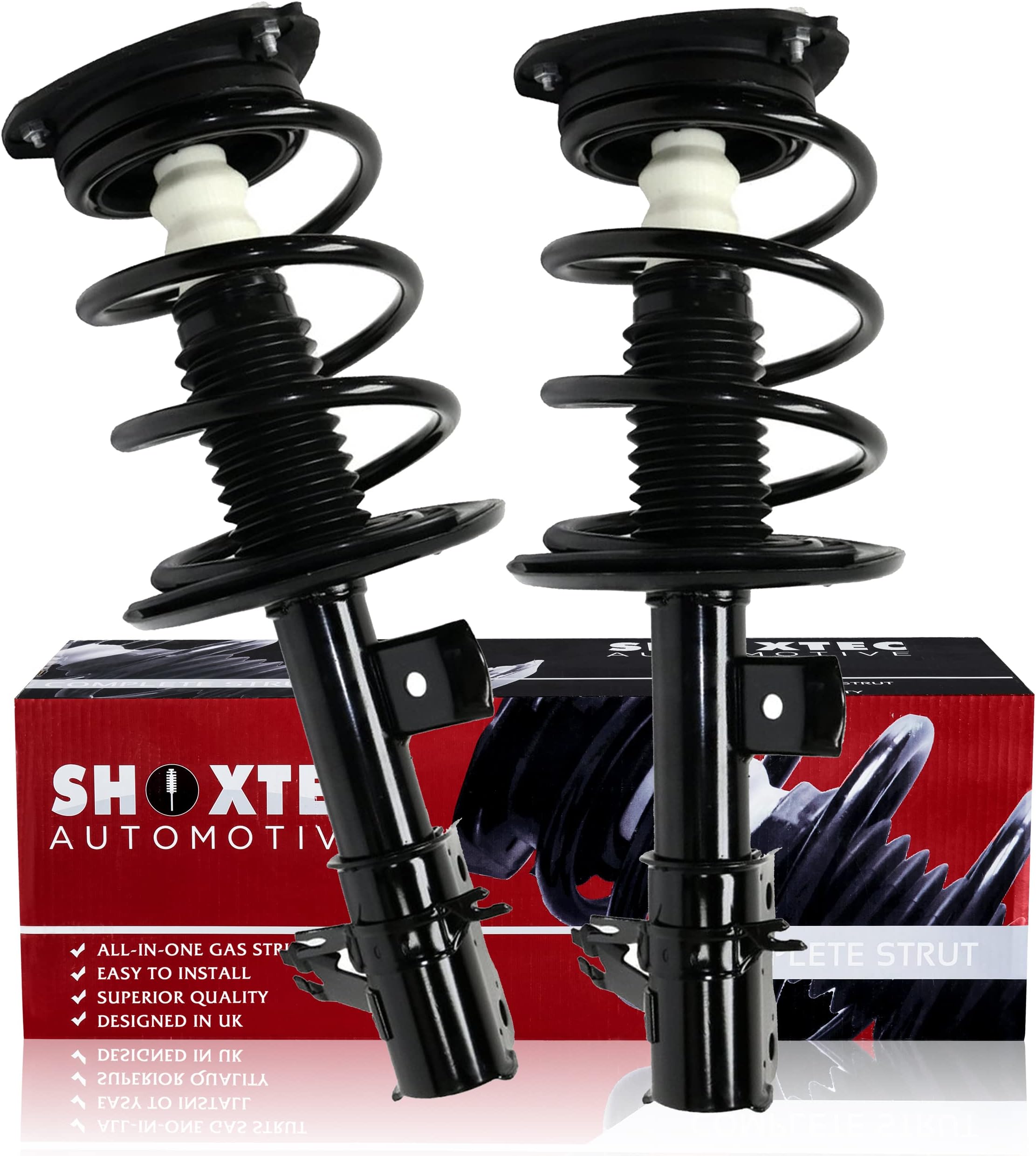 Shoxtec Front Pair Complete Struts Coil Spring Assembly Replacement for 2007 2008 2009 2010 2011 2012 Nissan Altima with 2.5L I4 Sedan Repl. Part no. 1331839LR