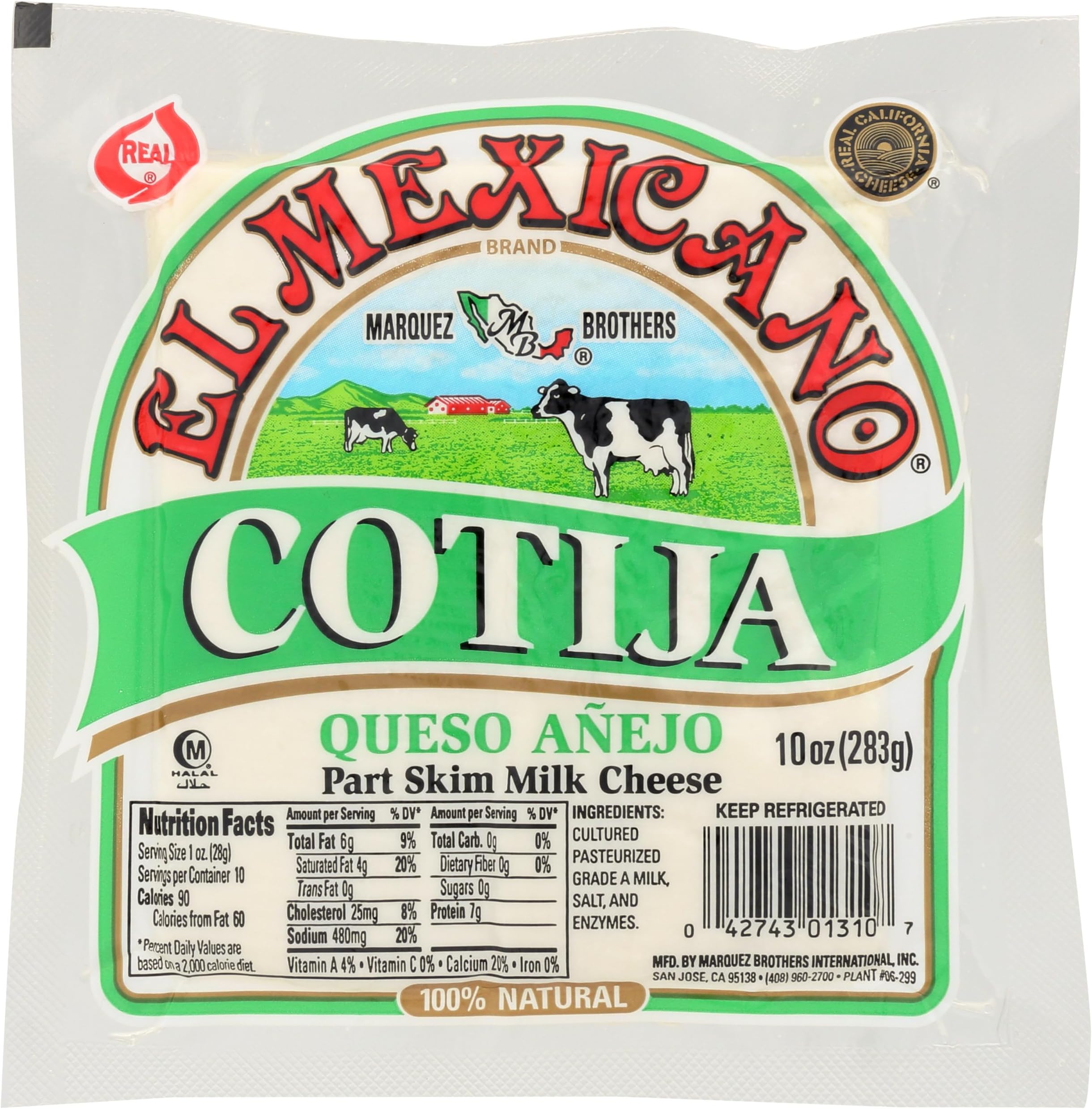 El Mexicano El Mexicano, Cotija Cheese, 10 Ounce, 12 OZ