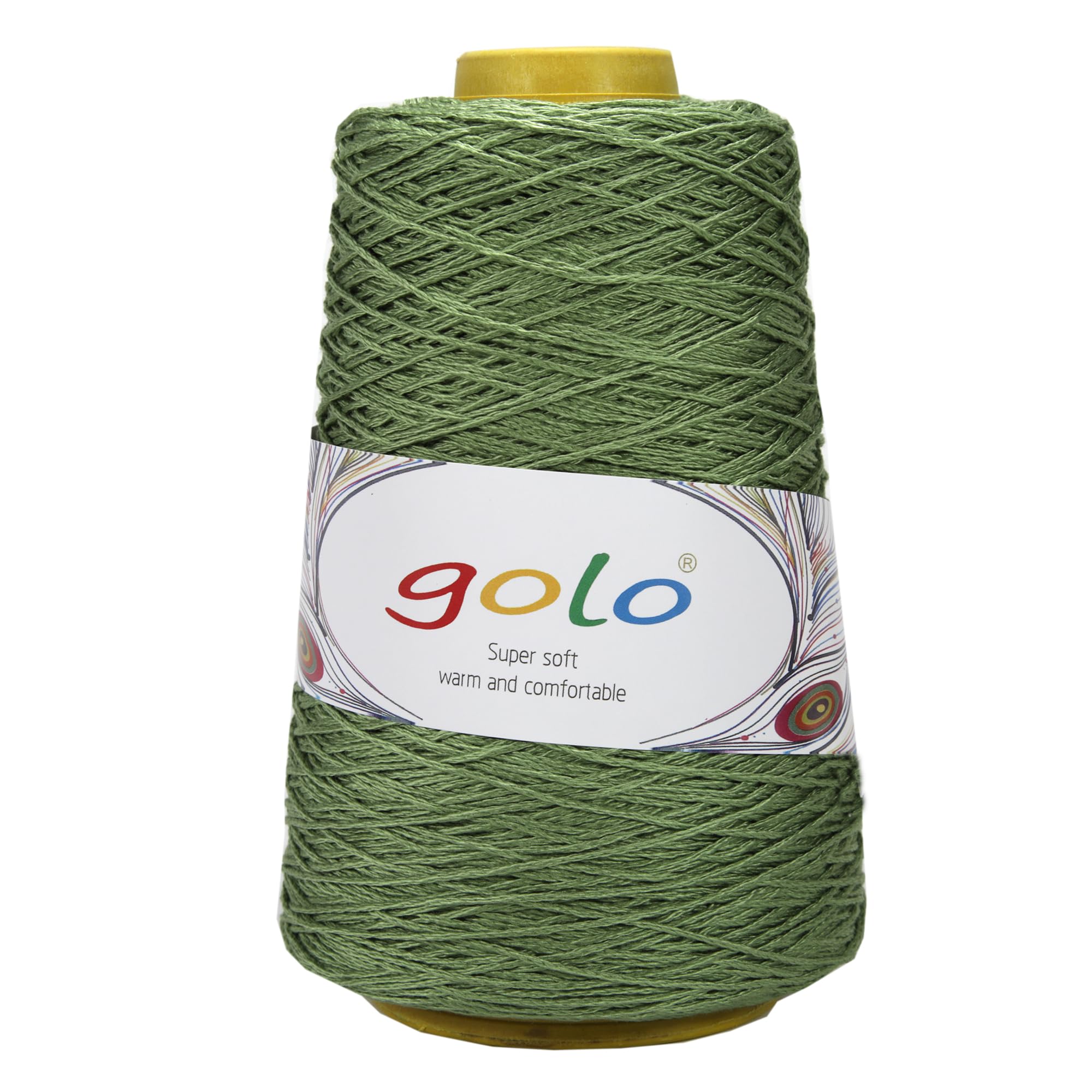 golo Dishcloth Cotton Yarn Cone, 250g 500m, 100% Cotton Yarn for Crochet, Knitting and Weaving — image 1