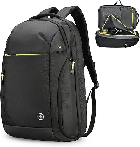 Swissdigital Mochila de viaje extra grande Java, NegroGris, Mochila de viaje de negocios