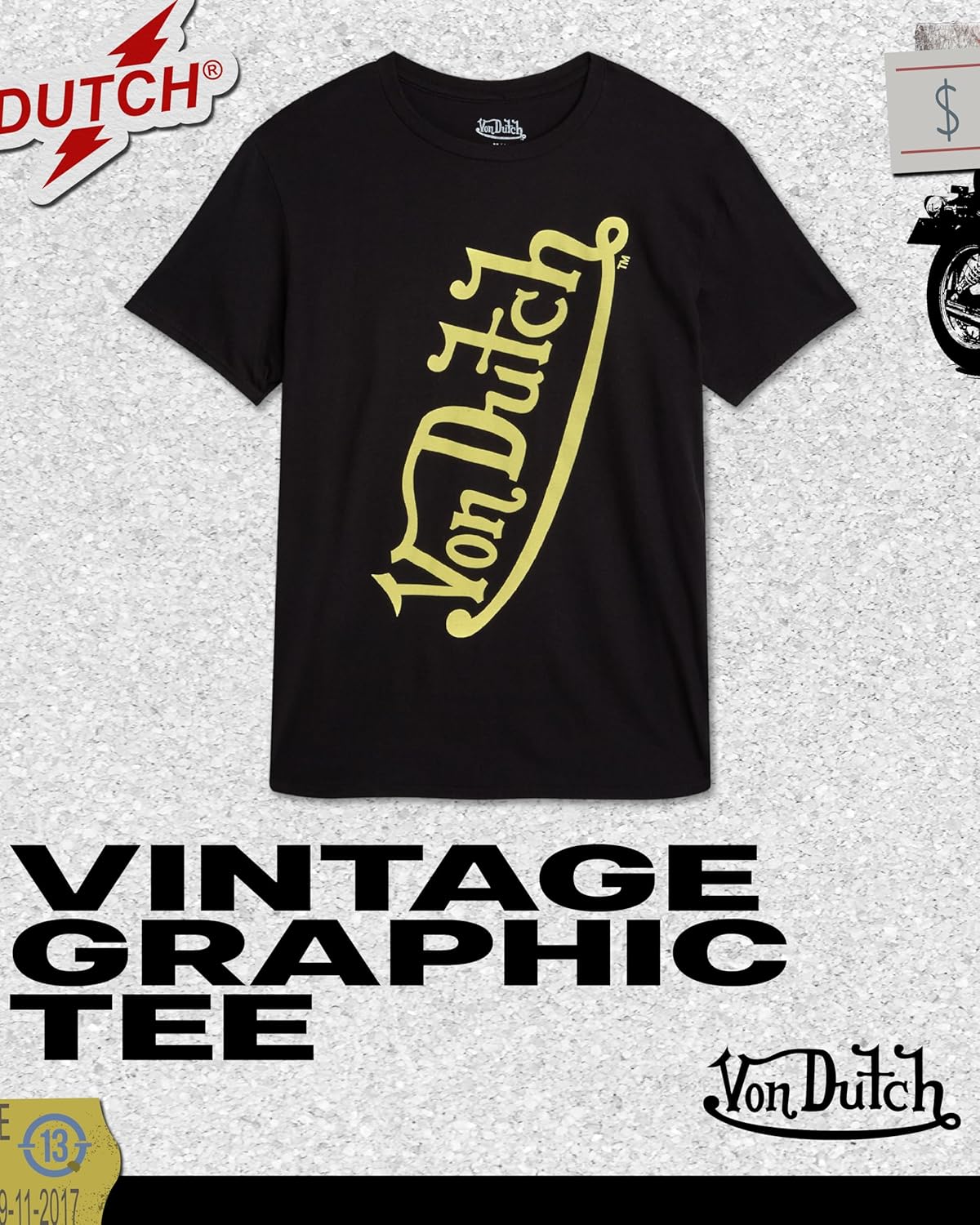Von Dutch Vintage Graphic Tees for Men and Women - Unisex Y2K Clothes Classic Retro Streetwear Shirts (Sizes: S-XL) - Image 3