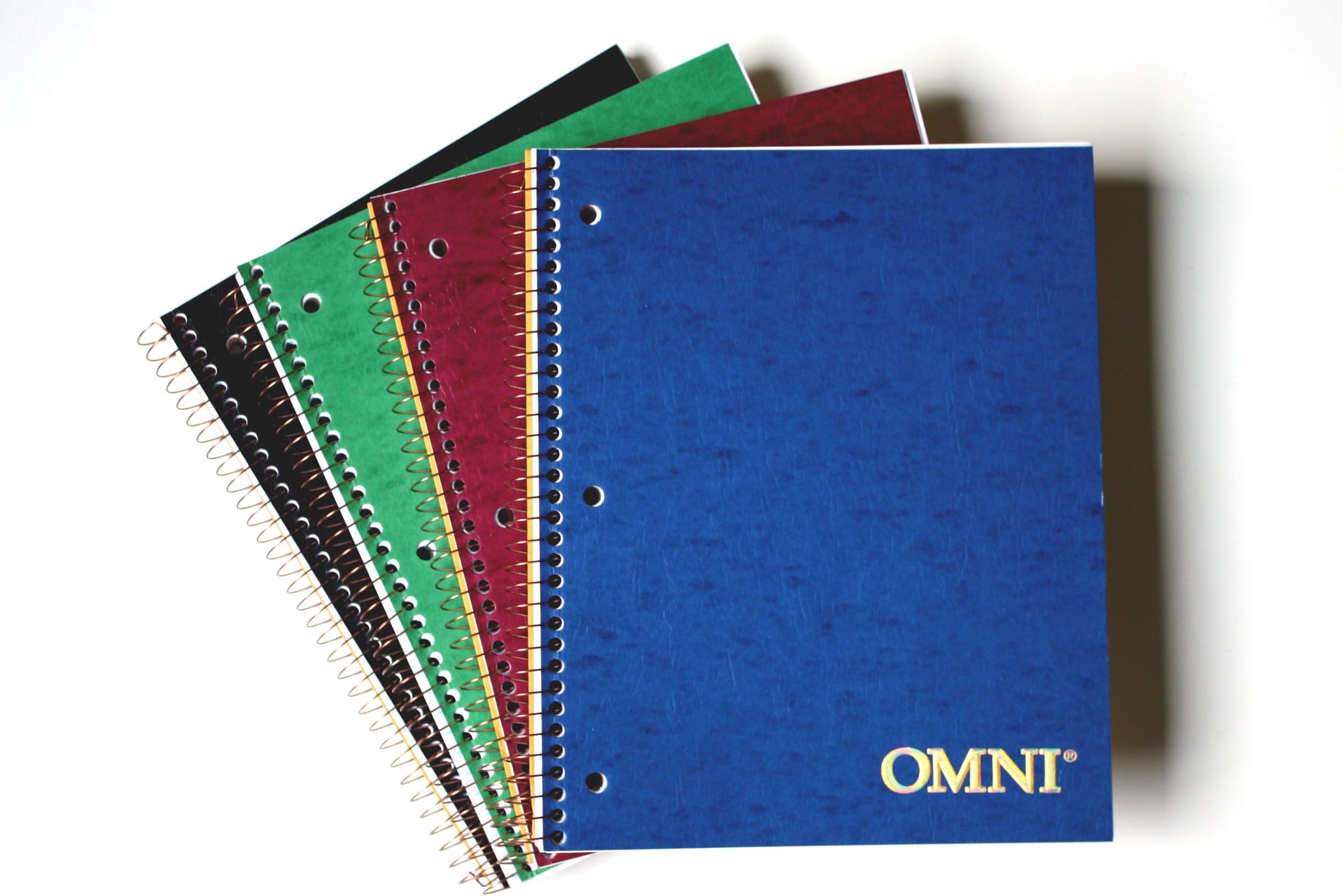 Norcom Omni 1 Subject Notebook, 10.5 x 8.5 Inch, 1 Notebook, Assorted Colors (77302-12)