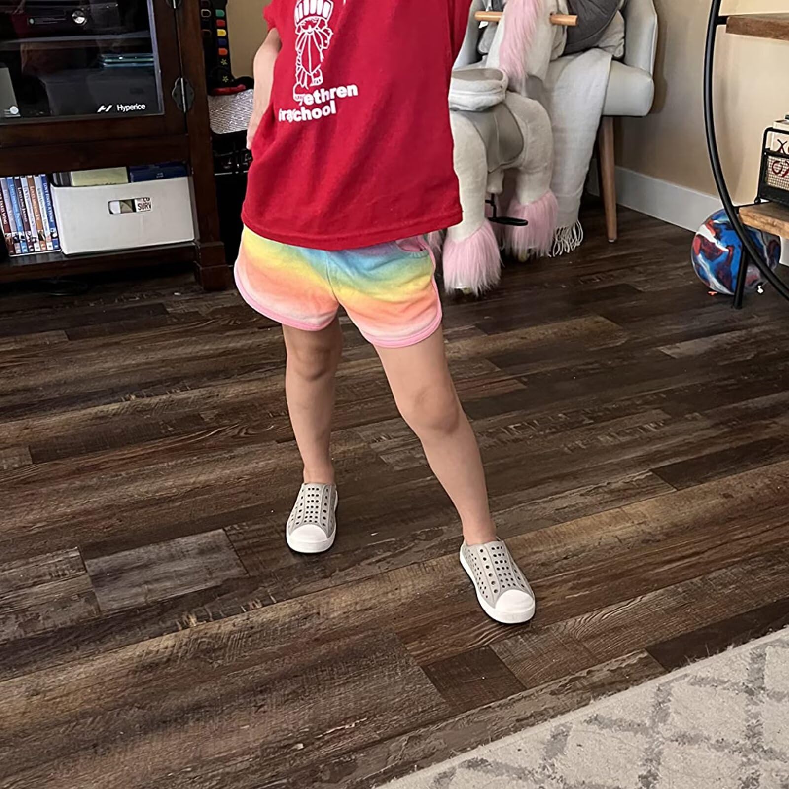 seannel Kids Water Shoes Slip-On Sneaker Lightweight Breathable Sandal Outdoor & Indoor-U821STLXS001-New Pink-25