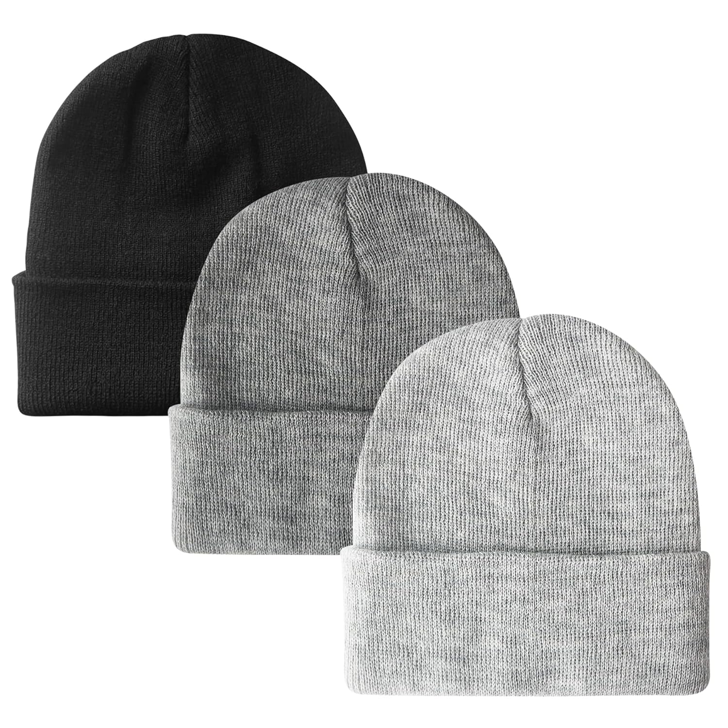 PFFY Unisex Beanie Hats for Men Women Knit Winter Beanies