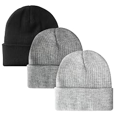 PFFY Unisex Beanie Hats for Men Women Knit Winter Beanies