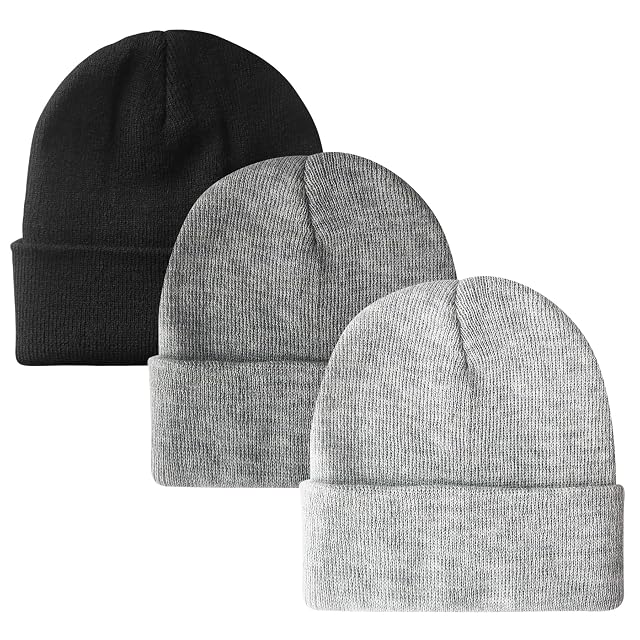 PFFY Unisex Beanie Hats for Men Women Knit Winter Beanies