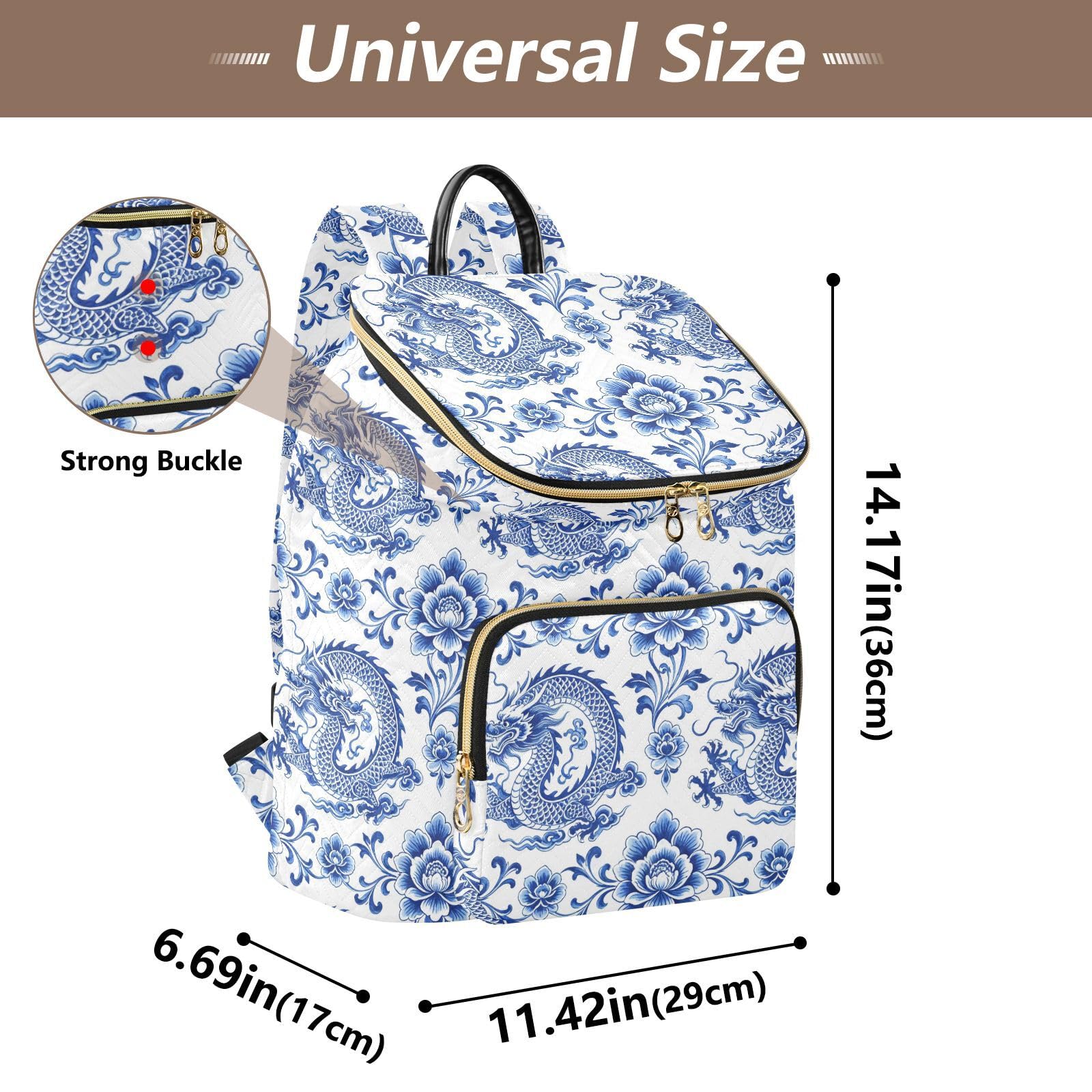 Zaino da 15L alla moda per le donne borsa versatile leggera