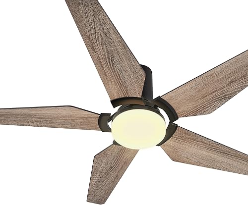 SMAAIR Ventilador de techo de 52 pulgadas con luces y control remoto, control de ventilador de techo WiFi con Alexa, Google Assistant, Siri