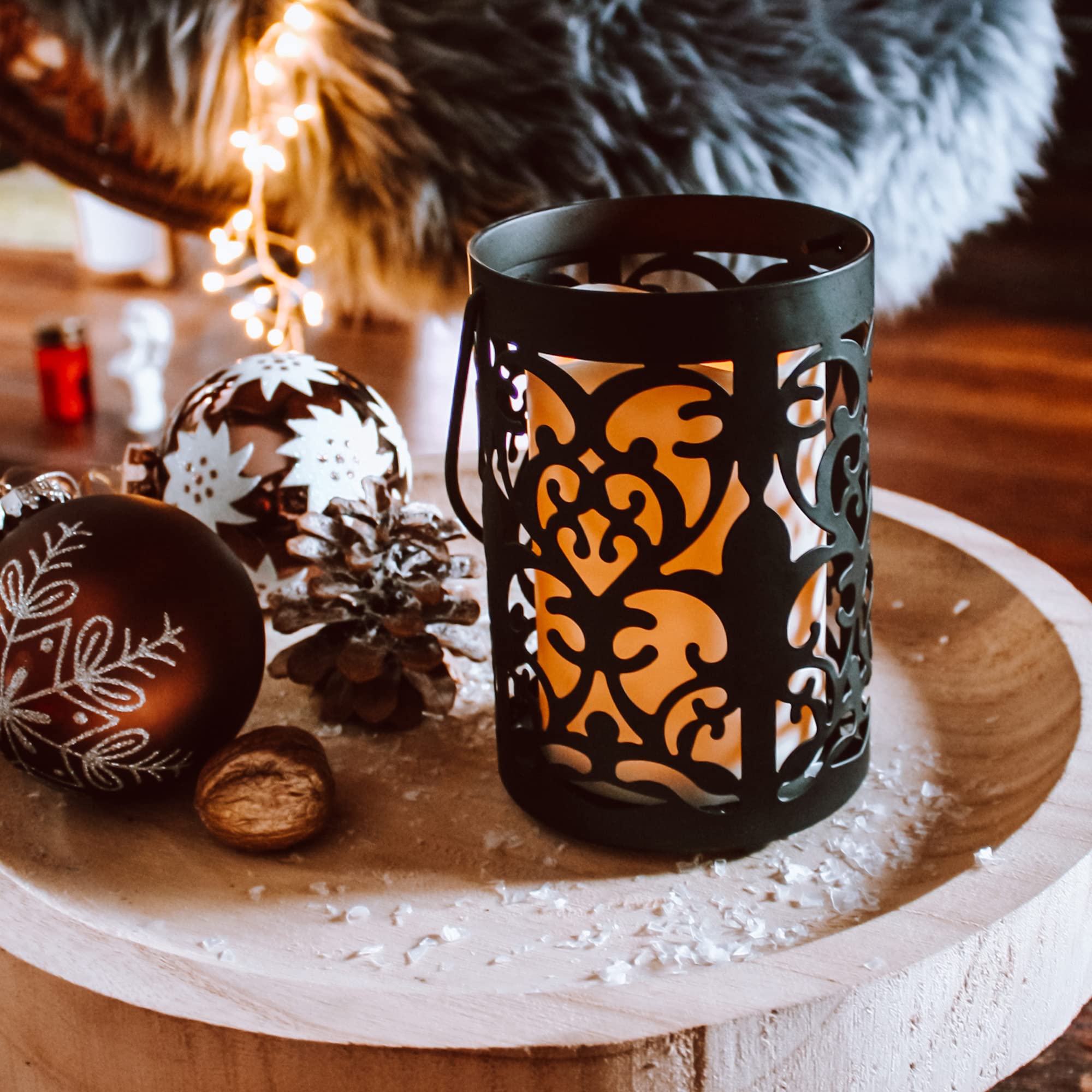 Tomshine Lanterne Solaire, LED Lampe Solaire Extérieure, Avec Bougie