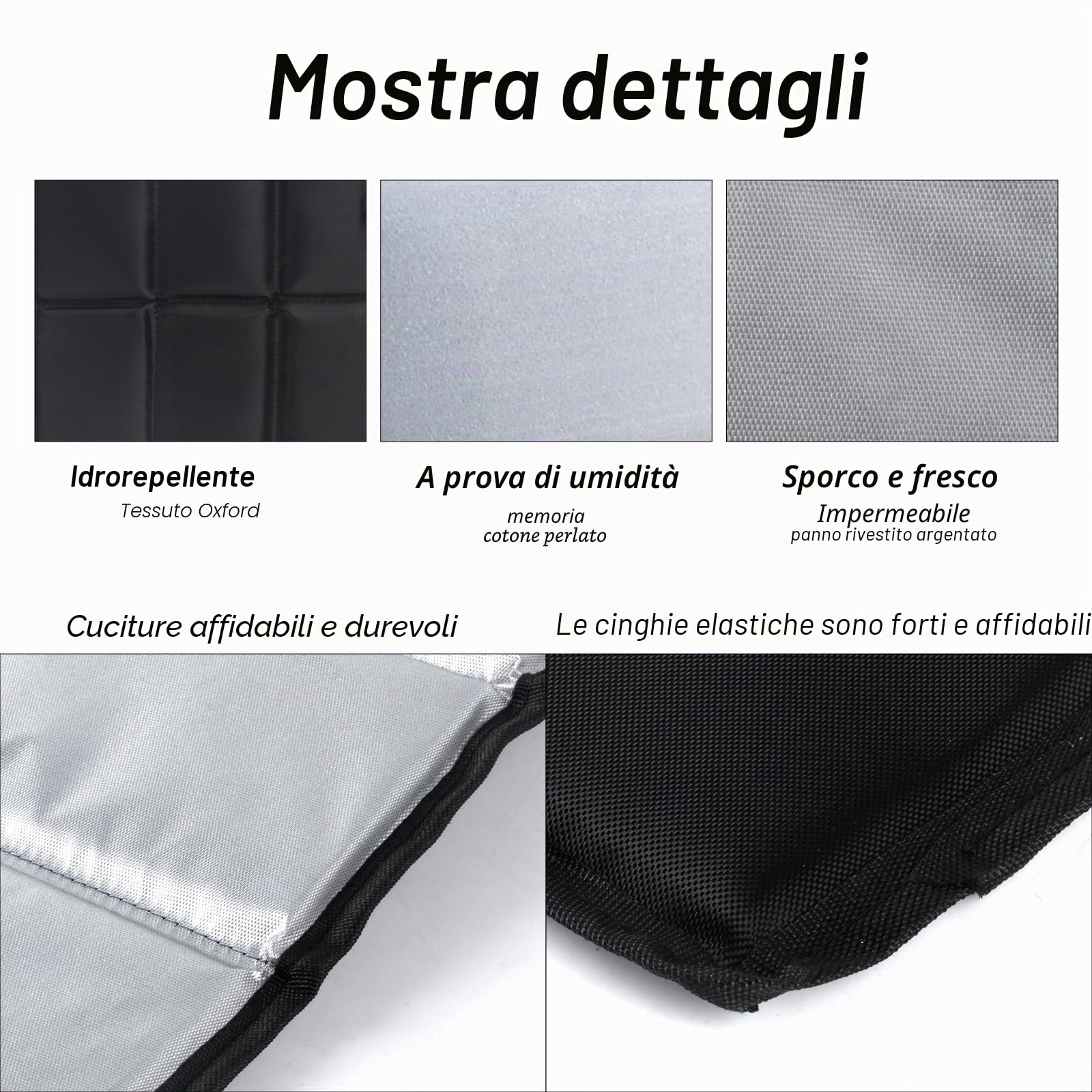2 Pz Tappetino Pieghevole Campeggio Outdoor, Tappetino Campeggio Oxford, Cuscino Pieghevole per Esterni Impermeabile, Cuscino Sedile per Viaggi Escursionismo Parco Picnic, con 2 Borse Portaoggetti