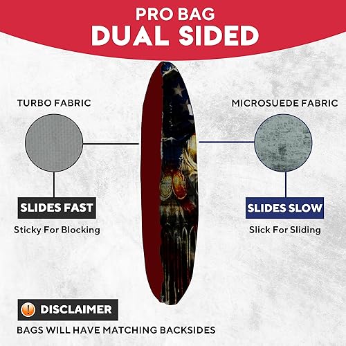 Miniatura 3 de BackYardGamesUSA Juego de 8 bolsas de Cornhole profesionales reguladoras, Tournament Slick n Stick Cornhole, bolsas para juegos de Cornhole