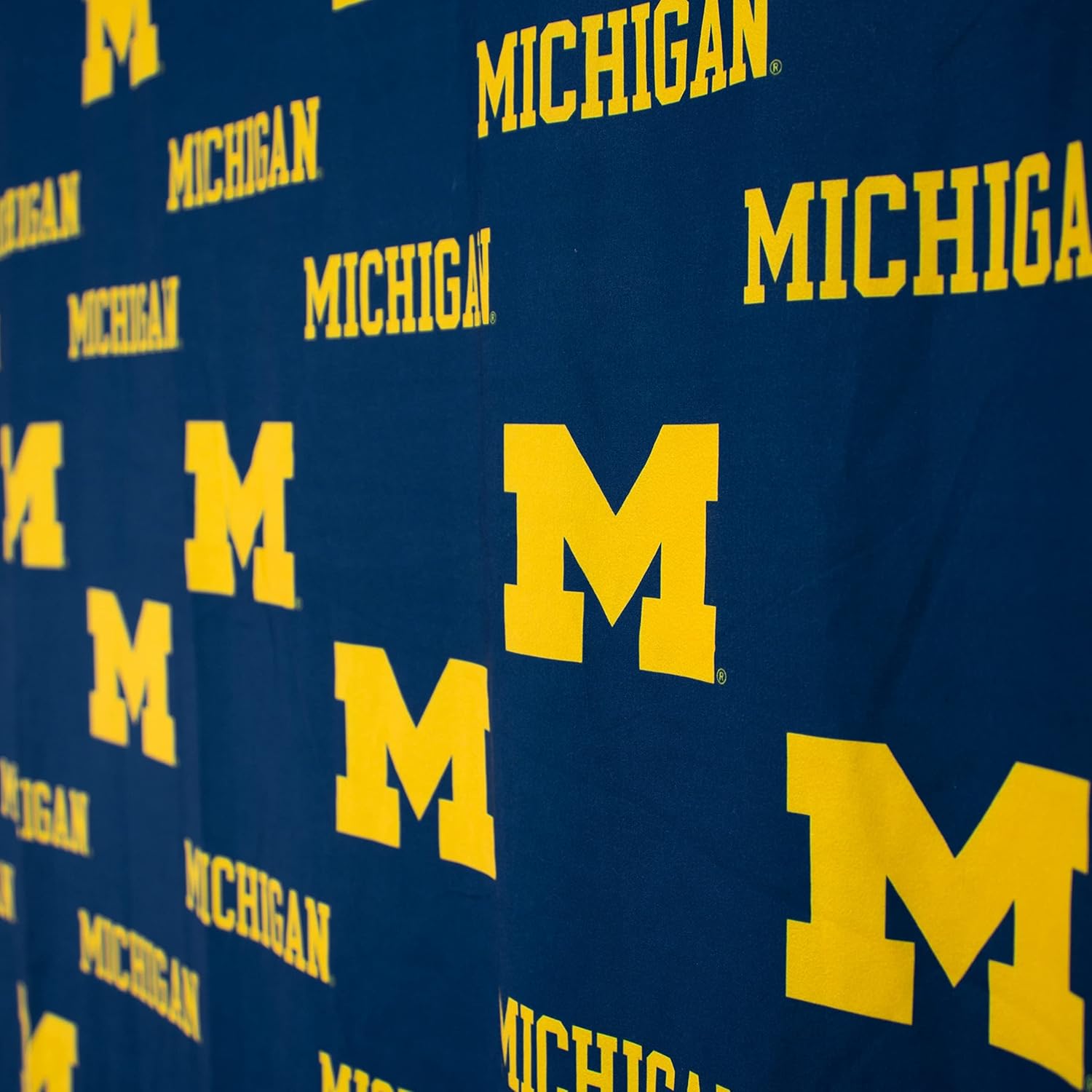 College Covers Everything Comfy Michigan Wolverines Bright and Colorful Shower Curtain Cover 70" x 72"