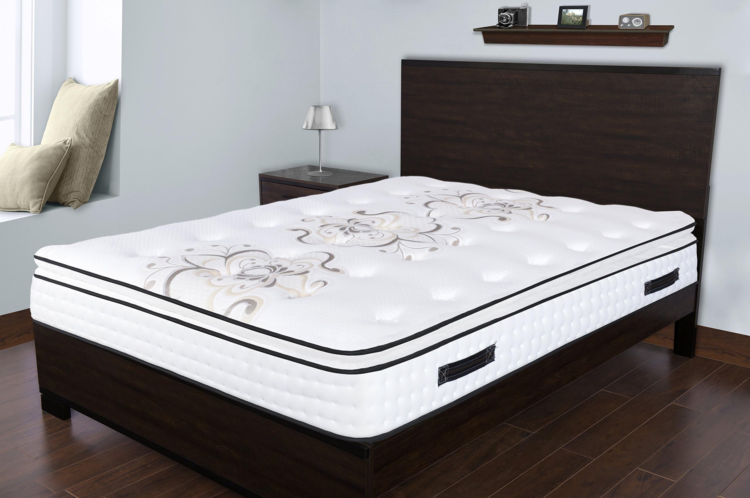 Spectra Orthopedic Mattress Premium 12.5 Inch Medium Plush Memory Foam & Gel Quilted-top Pocketed Coil Mattress