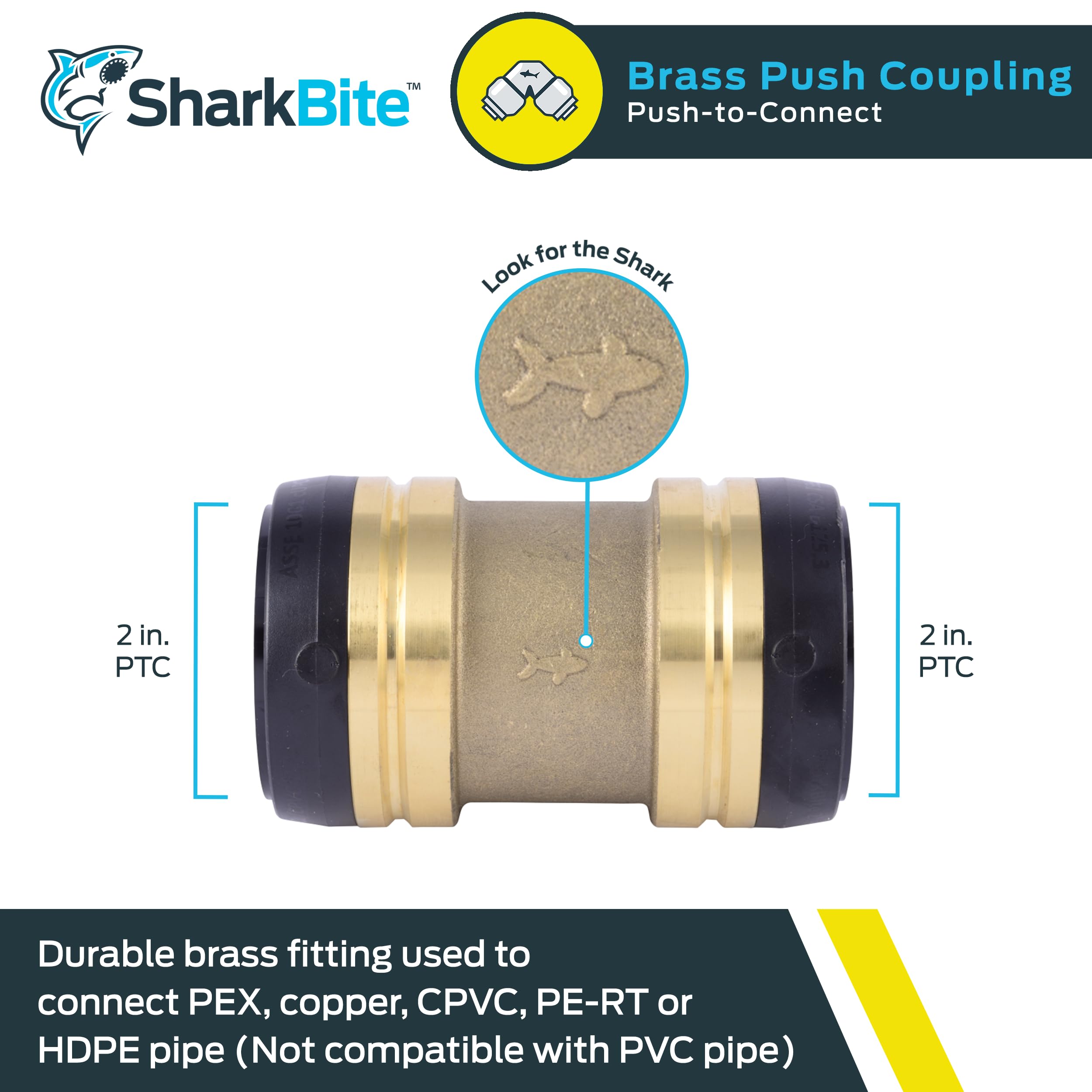 2 Inch Coupling Snapklik.com : 2 Inch Coupling, Push To Connect Brass Plumbing Fitting ...