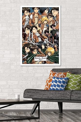 Miniatura 33 de Trends International Attack on Titan - Póster de pared, 22.375 x 34 pulgadas, póster y paquete de montaje