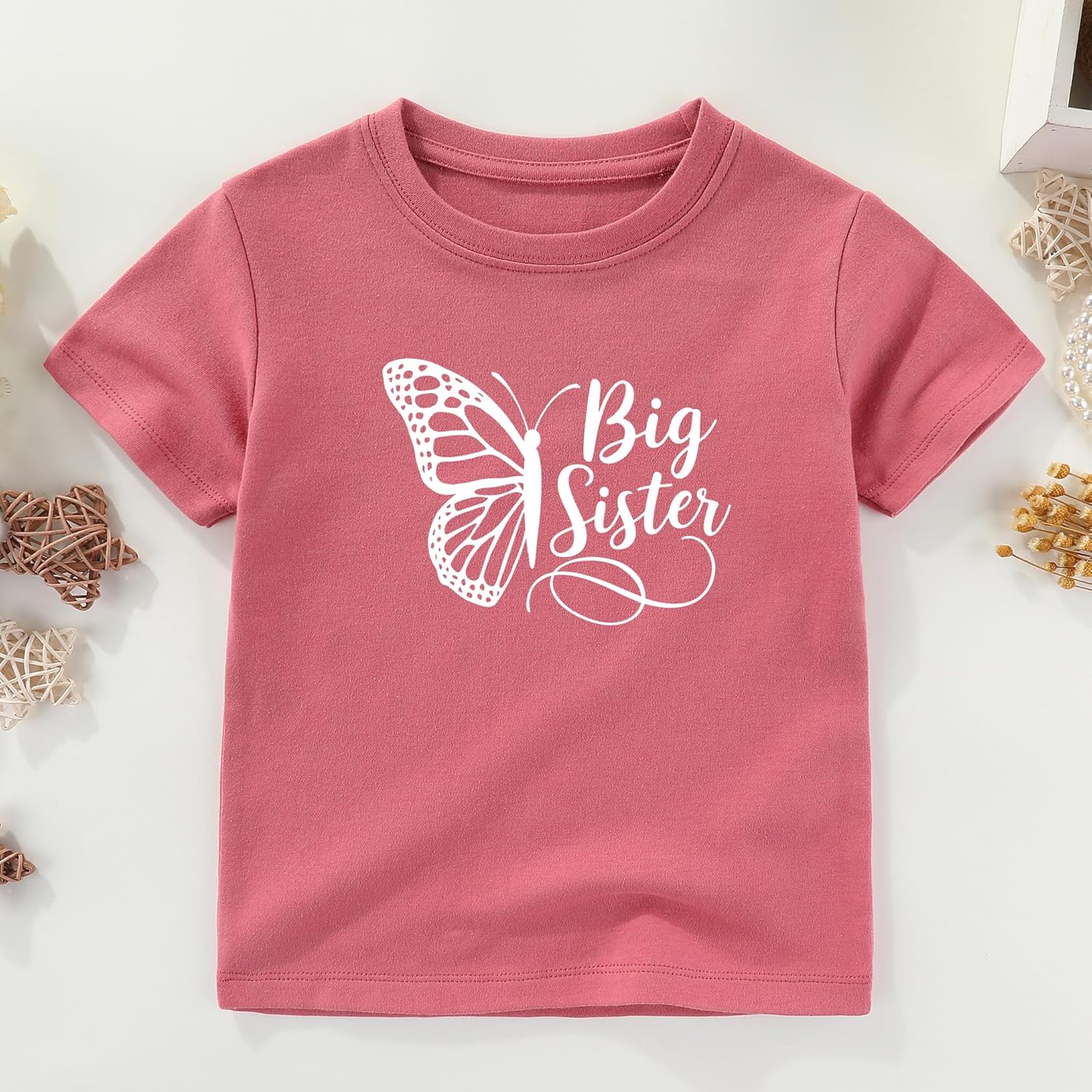 Big Sister Little Sister Matching Outfits Lil sis Baby Clothes girl preschooler T-Shirt infant bodysuits - Image 2