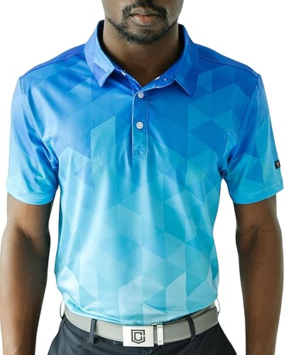 YATTA GOLF - Camiseta polo de golf de alto rendimiento para hombre