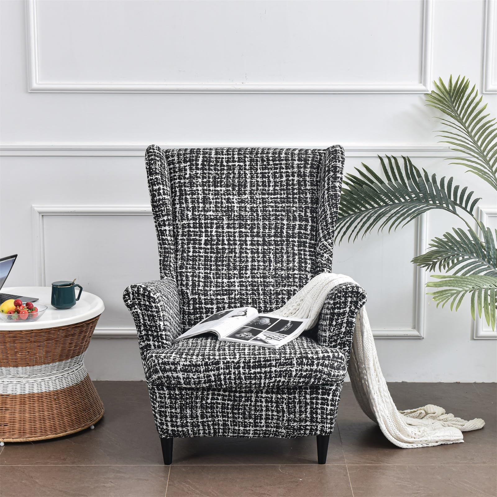 MINGPINHUIUS Wingback Chair Covers - Image 3