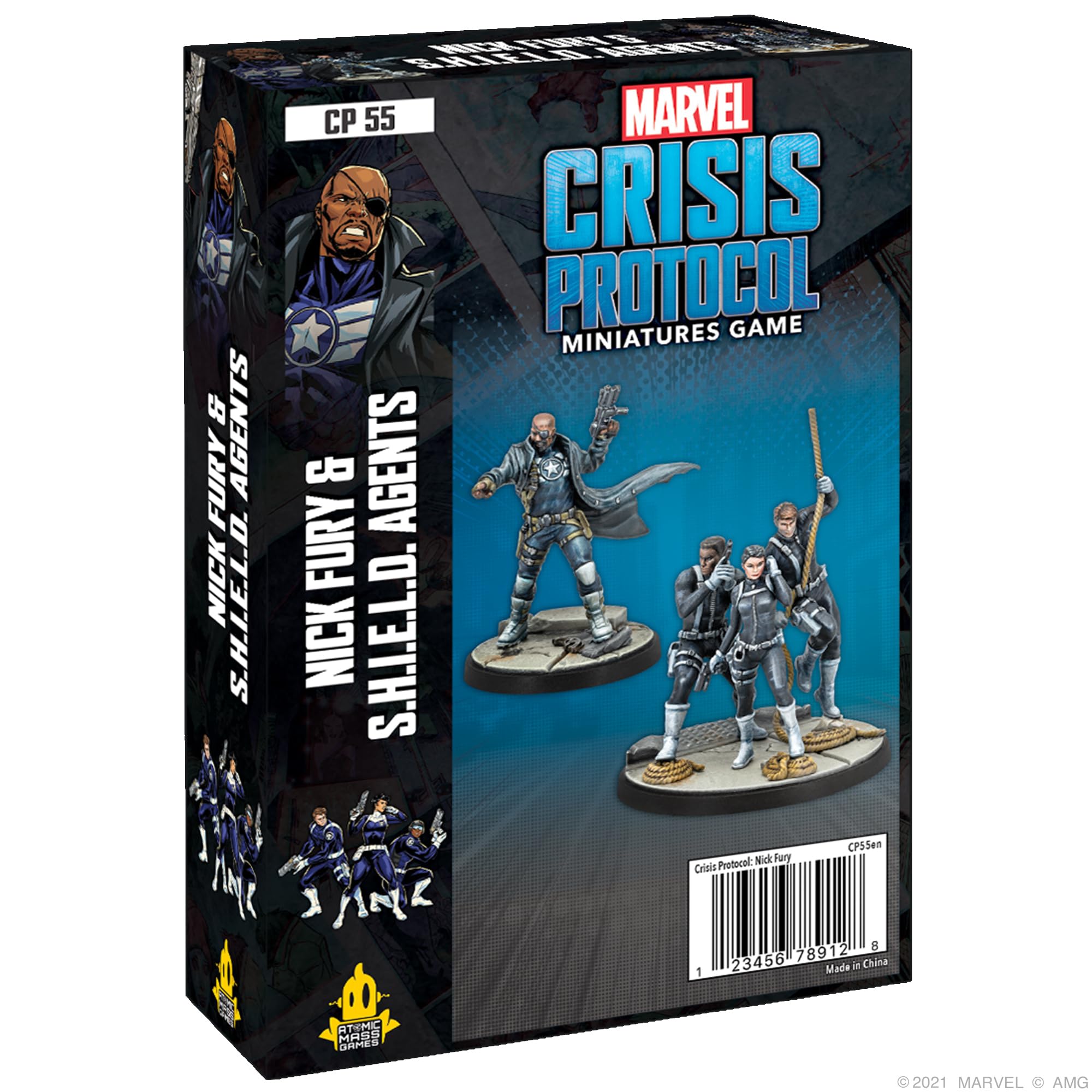 Juego de miniaturas en inglés Marvel Crisis Protocol Nick Fury Jr. FFGCP55 6