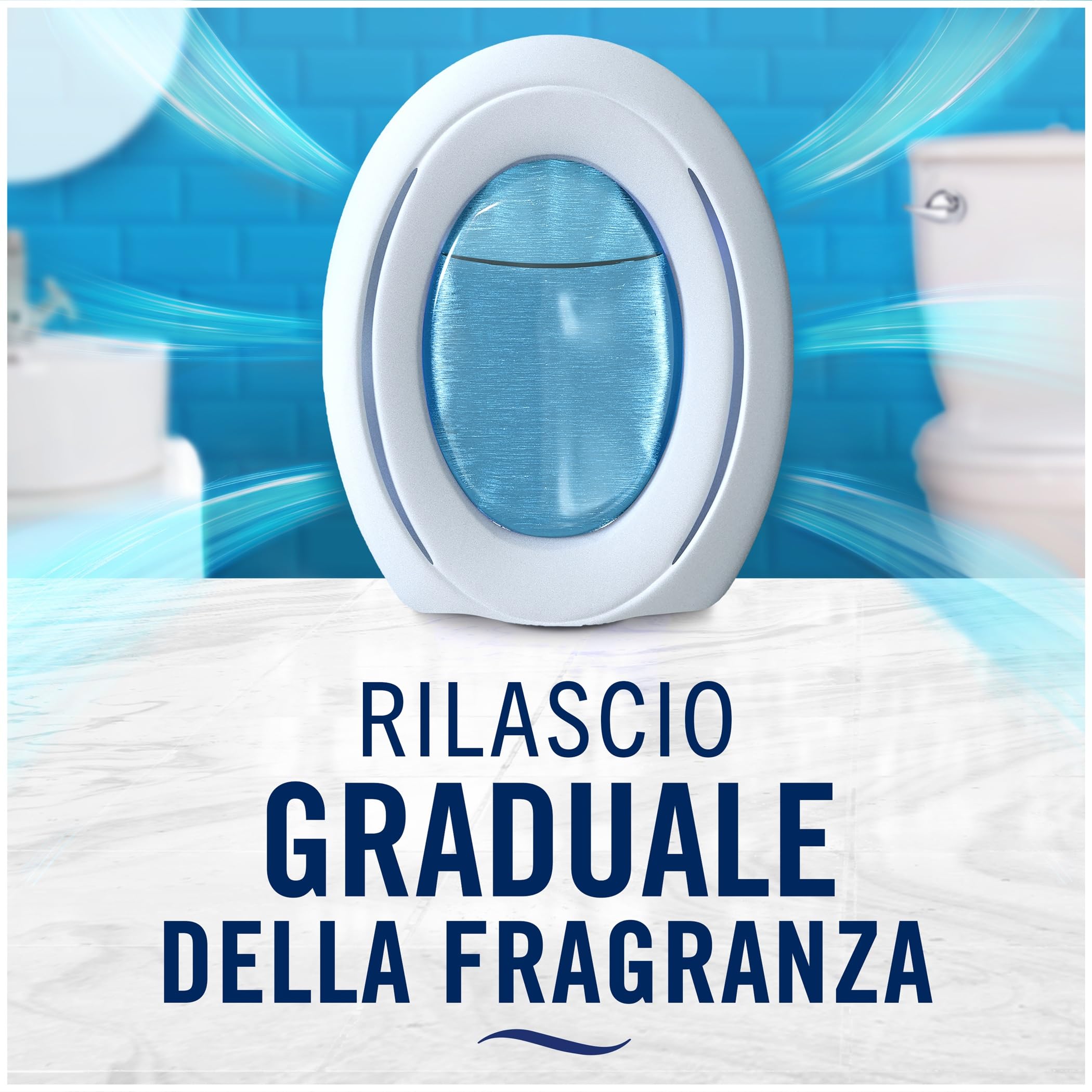 Ambi Pur Bagno Profumatore, 8 Pezzi Cortina. | Azione continua, elimina i previene odori, fino a 50 dni de profumo