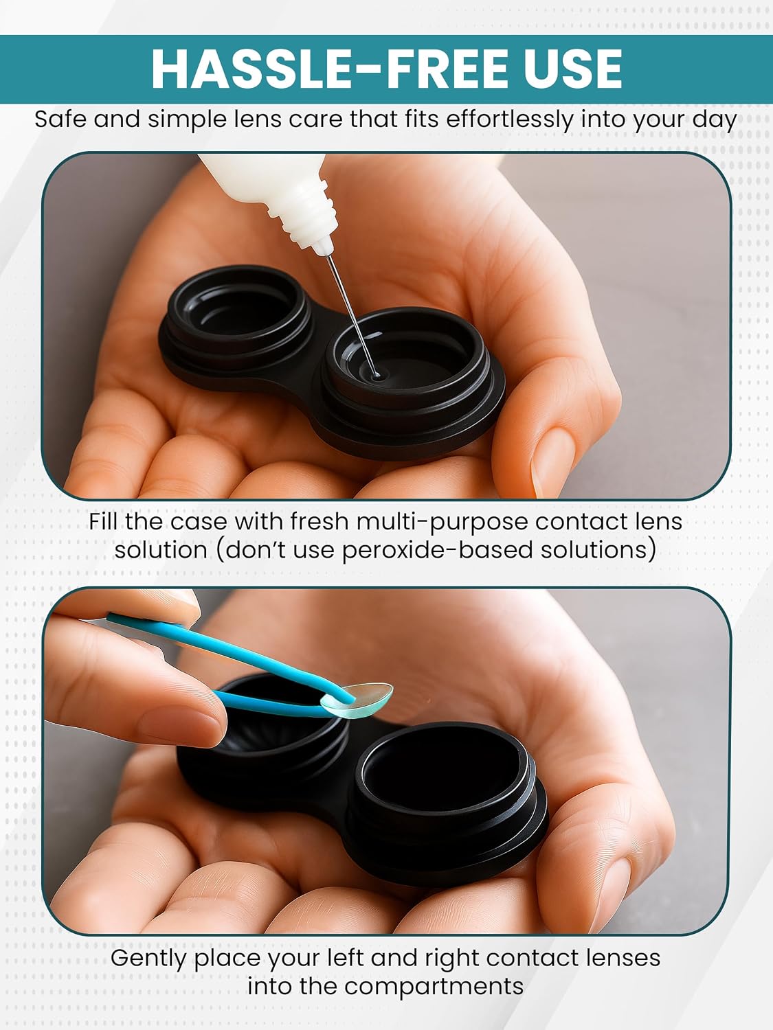 SPORTS WORLD VISION Seasonal Fun Contact Lens Cases Halloween Cute Screw Top Travel Storage Contact Lens Box L/R Eyes Holder Container, Outdoor Mini Contact Lens Storage case, 3 Cases in Same Style