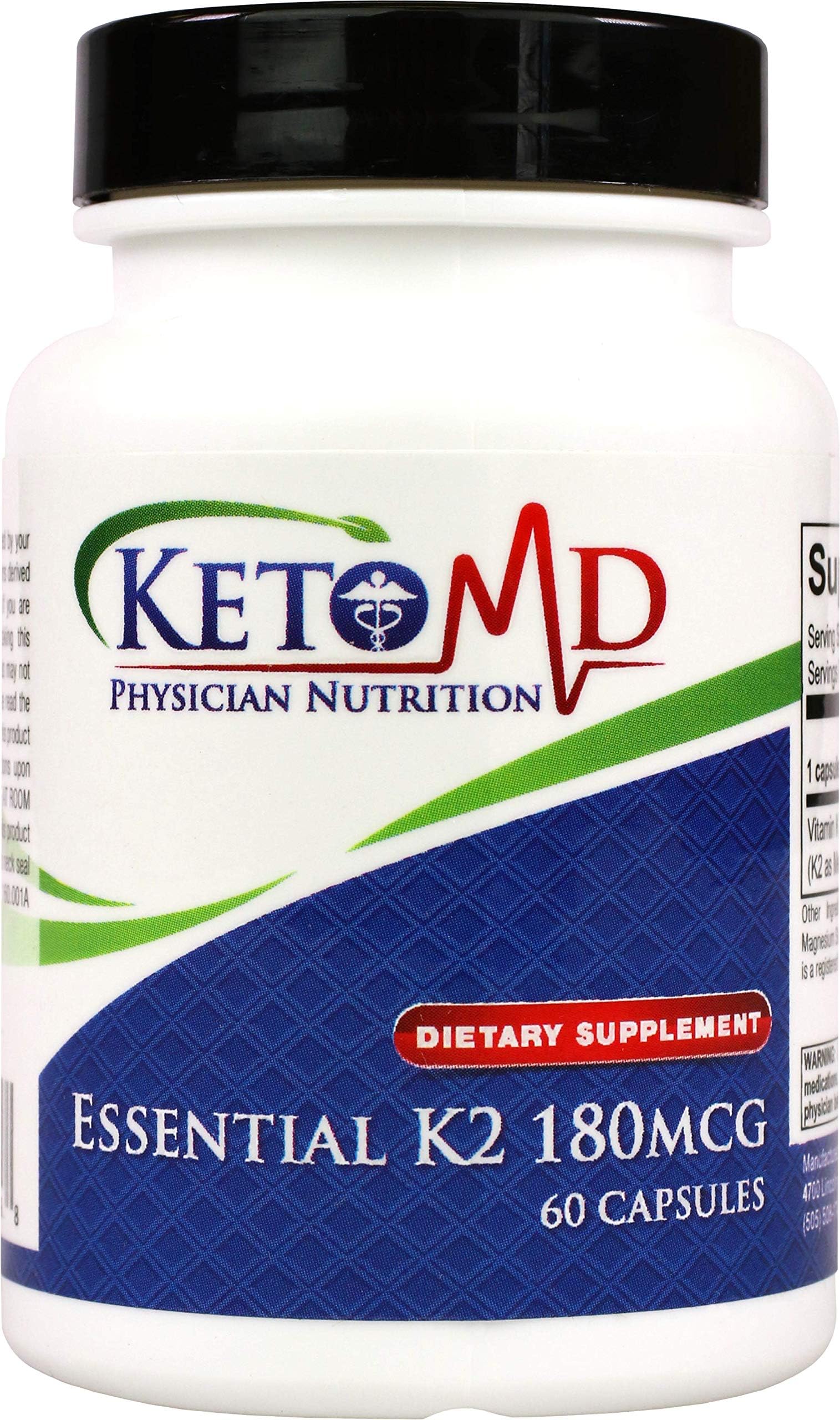 Essential K2 180mcg Provides an Optimal dose of Soy-Free Vitamin K2 Delivered in The MK-7 Form for Optimal Support of Bone, Cardiovascular and Immune Health.