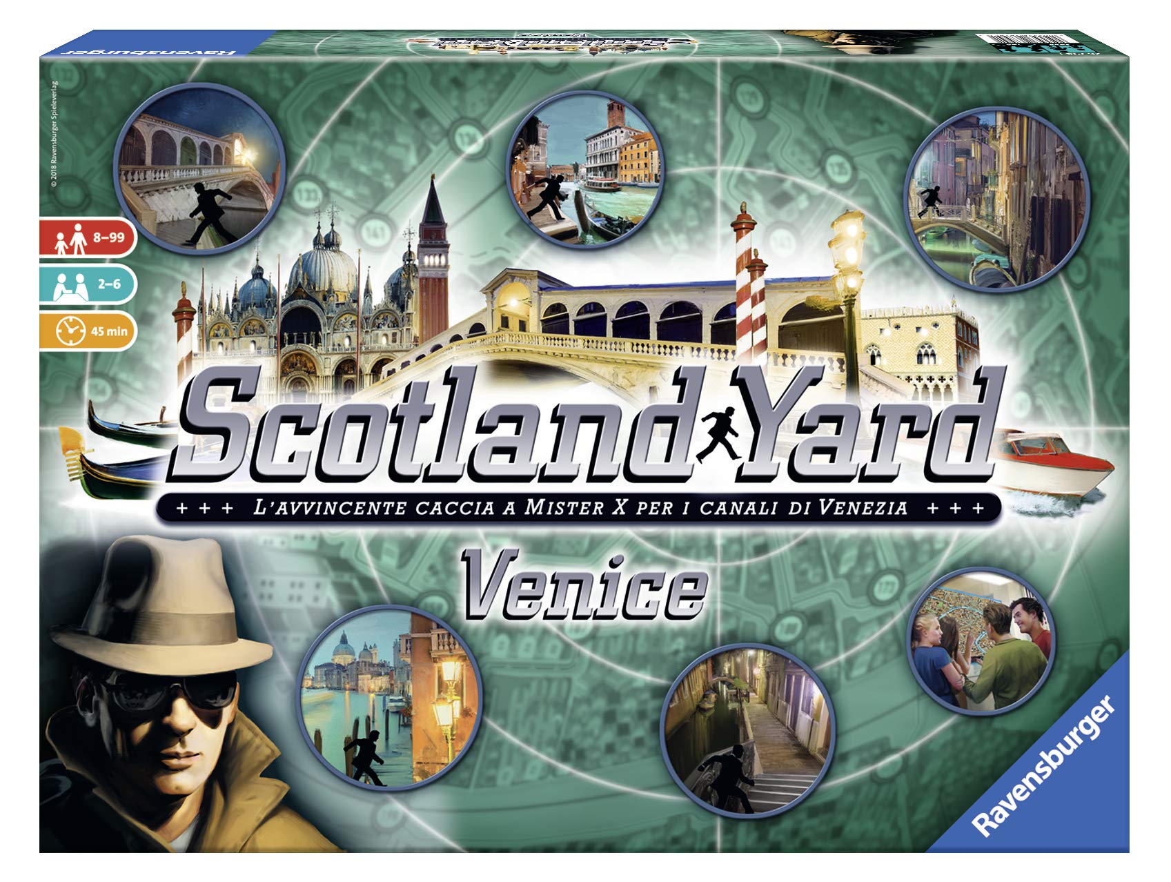 Ravensburger - Scotland Yard Venezia | Giochi Da Tavolo Adulti E Bambini | Giochi Di Società | Giochi Bambini 8 Anni O Più | 2-6 Giocatori | 45 Minuti