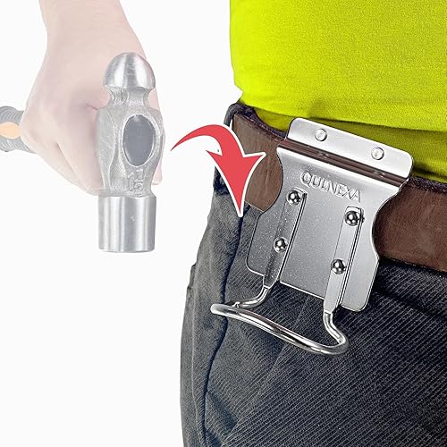 Soporte de clip para cinturón, herramienta magnética de clip de cinturón de acero inoxidable (clip de martillo pequeño)