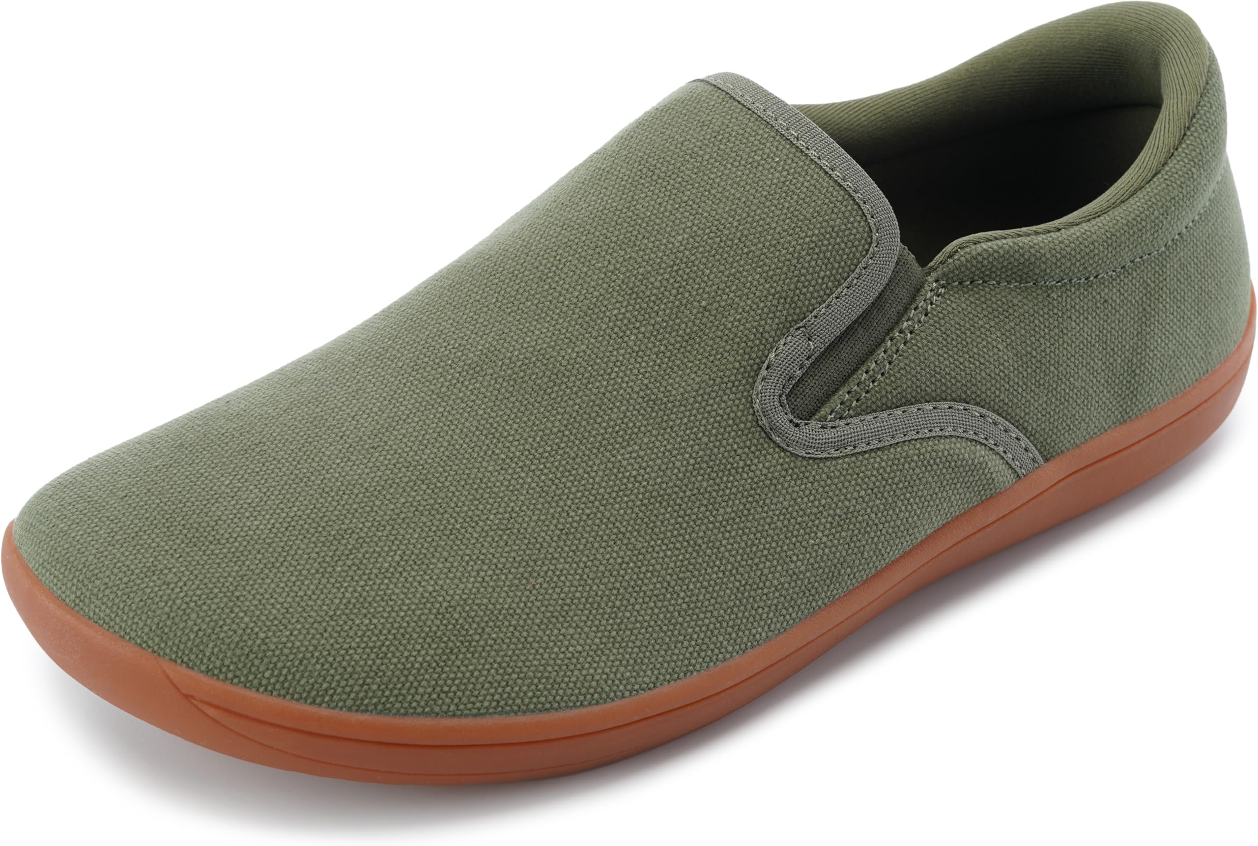 WHITIN Men's Canvas Slip On Barefoot Shoes