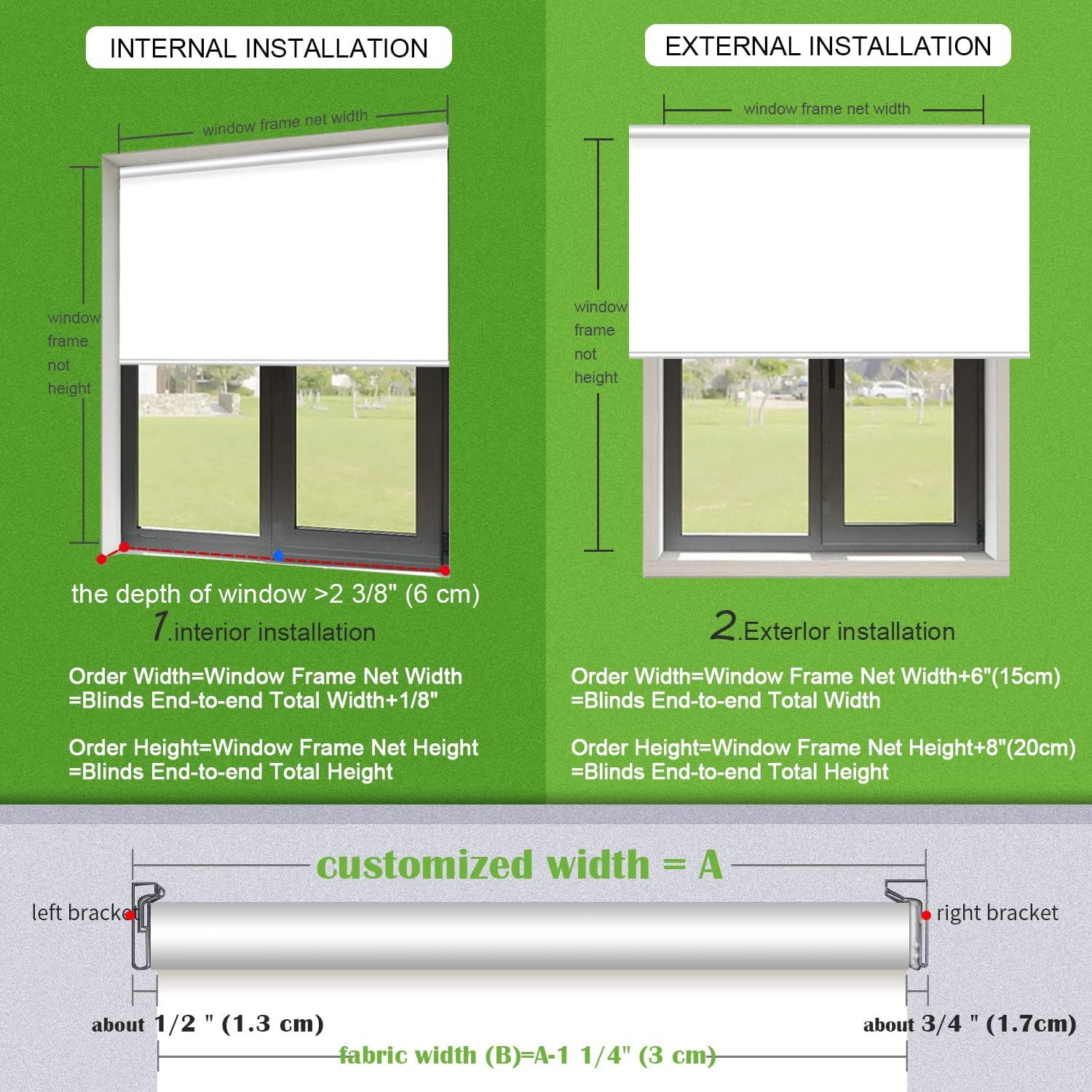 Buy zshine Day and Night Dual Layers Motorized Cordless Roller Blinds