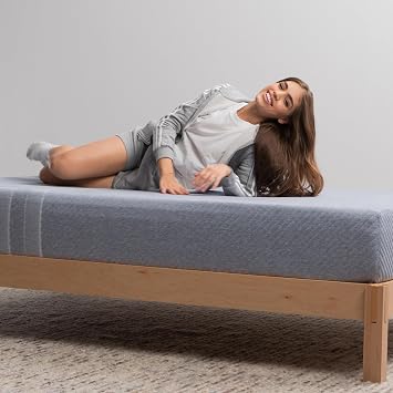 Leesa Studio 10 Mattress, Full Size, Cooling Memory Foam/CertiPUR-US Certified Foam / 120-Night Trial Heather-Blue