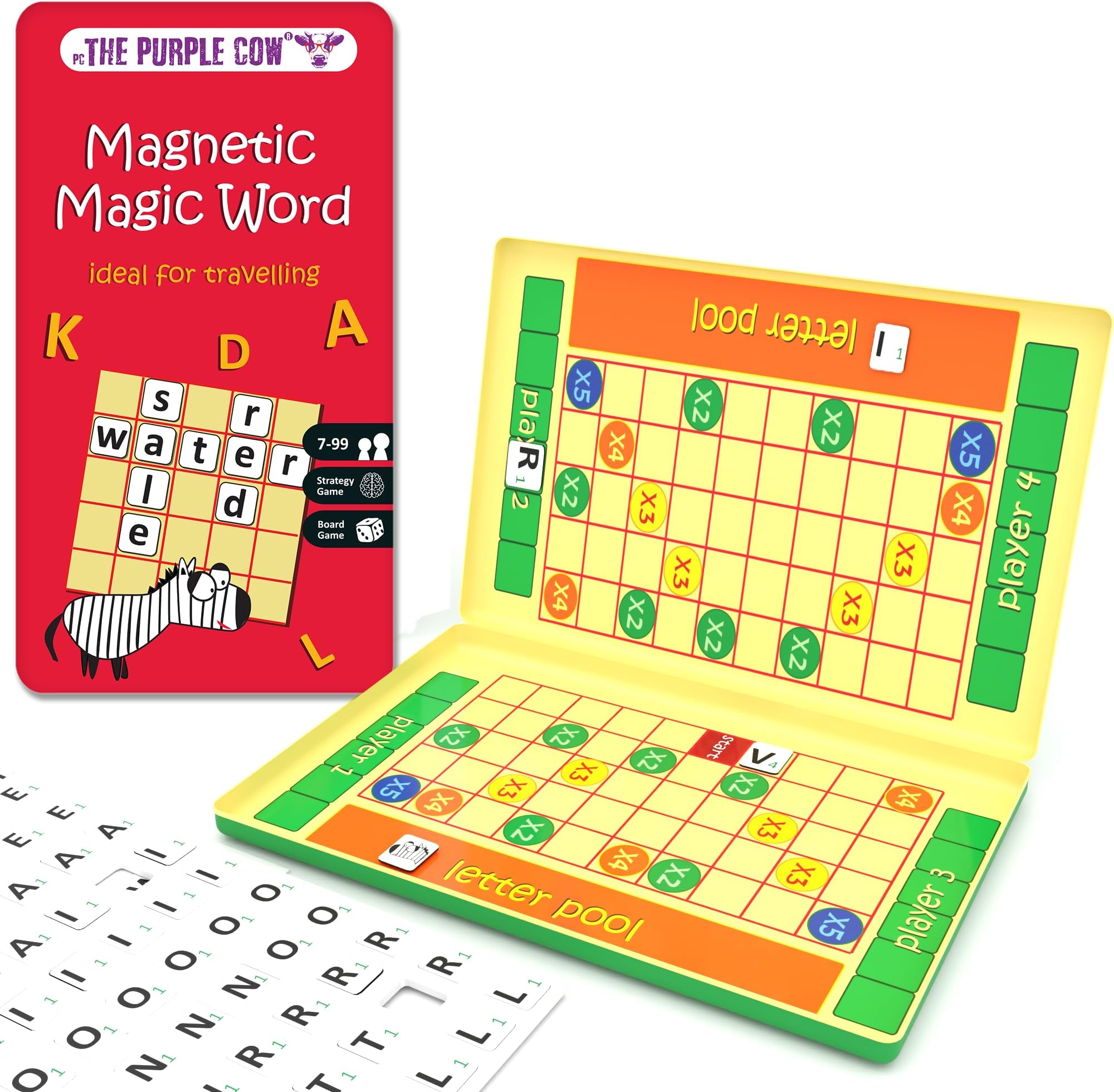 The Purple Cow 332331 Magic Word Magnetic Travel Game