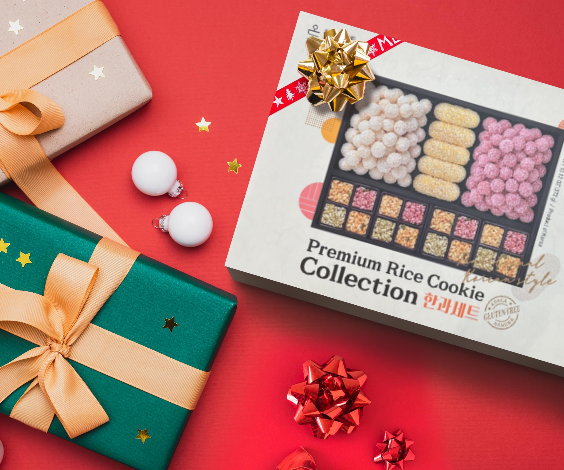 SANDEULHAE Premium Rice Cookie | Koreanische Reissnacks | Glutenfreie Snacks | Vegane Leckereien | Traditionelle Süßigkeiten | Geschenkideen | Ölfrei (Reiskeks Collection)