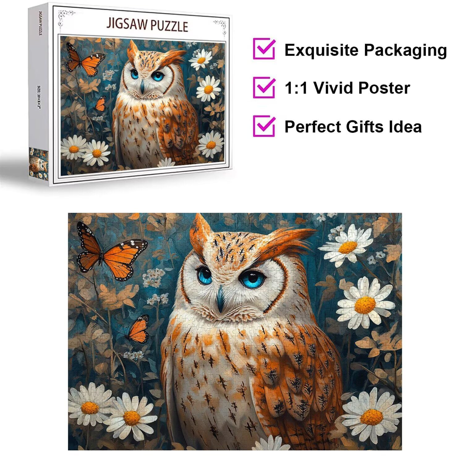 Puzzle 5000 Pezzi Gufo Puzzle Adulti, Gioco Educativo, n-519