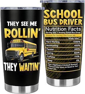 Bus Driver Gifts - Bus Driver Appreciation Gifts for Men Women - School Bus Drivers Gift - 20oz Tumbler