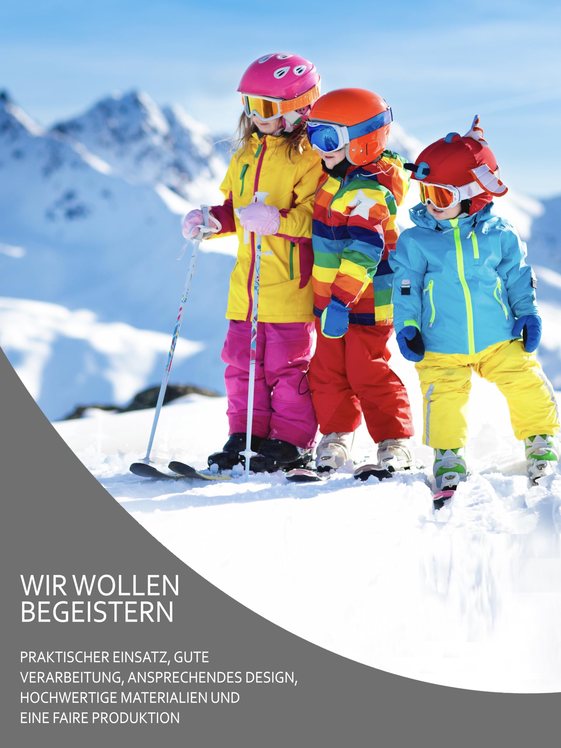 BambiniWelt by Rafael K. Ensemble de ski pour enfant [sac à chaussures de ski + sac de ski pour enfants] Sac à dos pour bottes, casque, lunettes de ski, sac à dos de ski, sac à dos pour bâtons de ski,