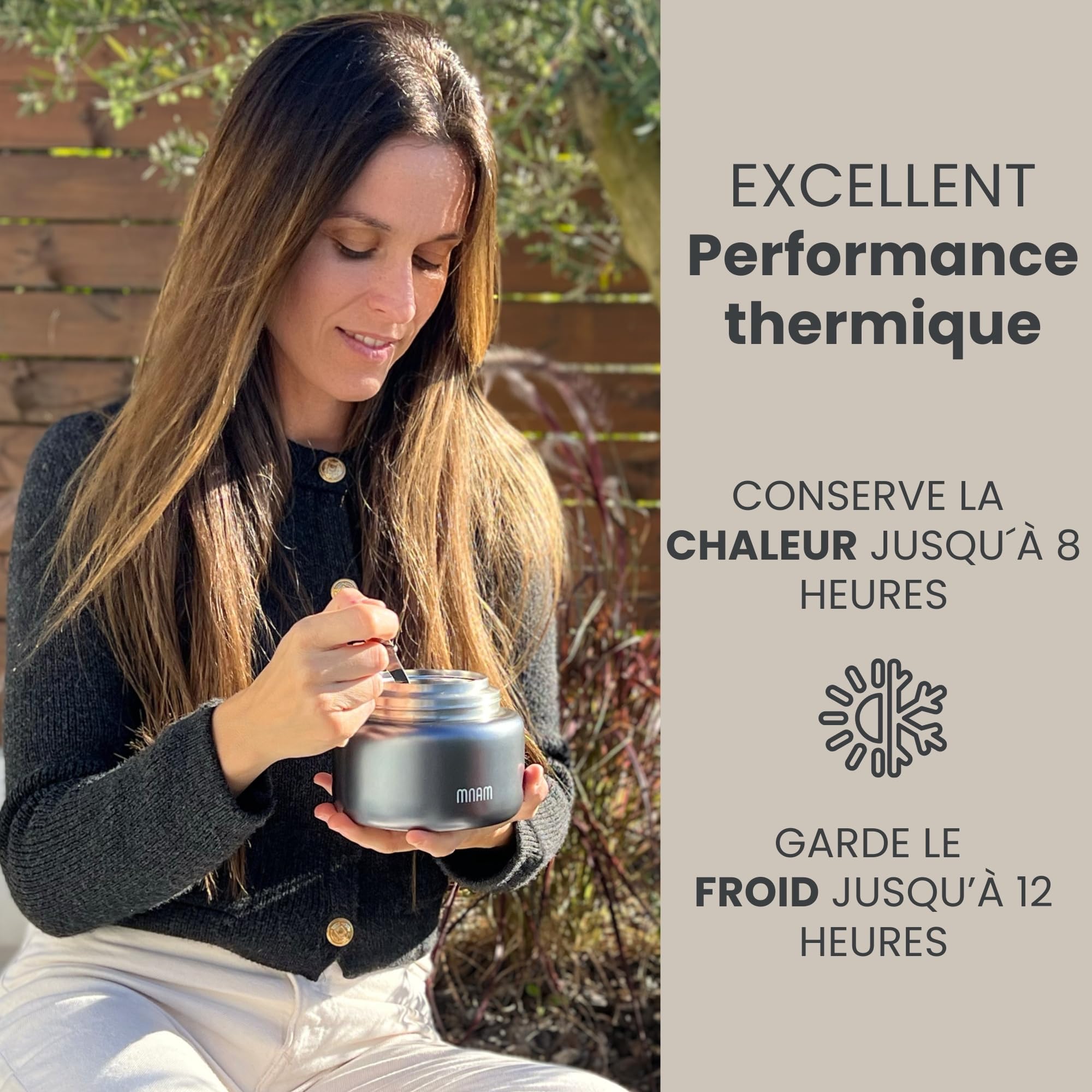 Thermos Alimentaire 500 Ml Acier Inox 316 – Garde Au Chaud/froid 8-12h, Avec Bol Et Cuillère