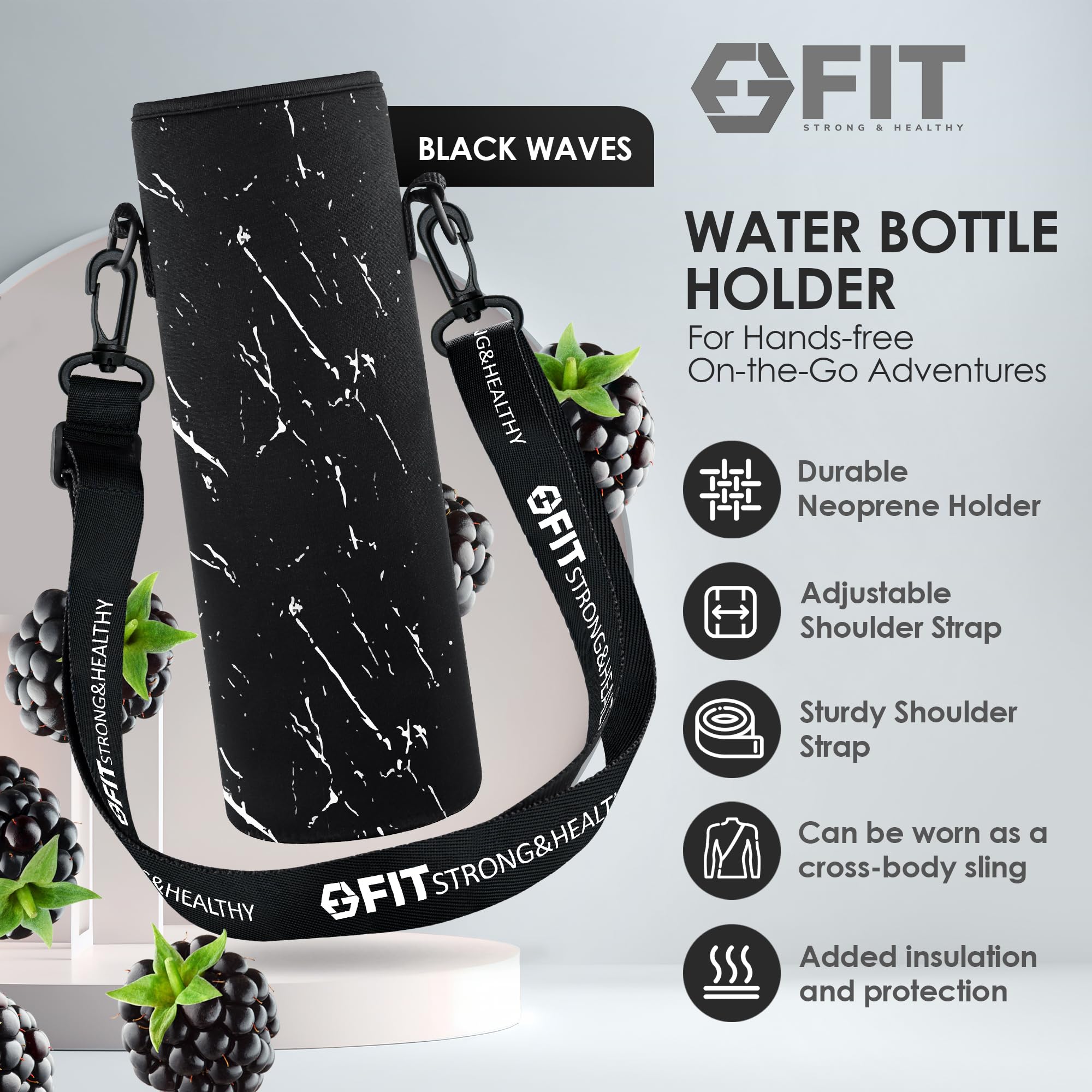 900 ml Glas-Wasserflasche mit Zeitmarkierung und Träger – extra Deckel, wiederverwendbar, breite Öffnung, Wasserflasche mit feuchtigkeitsspendender Erinnerung, 1 Liter Glas-Trinkflasche (schwarze