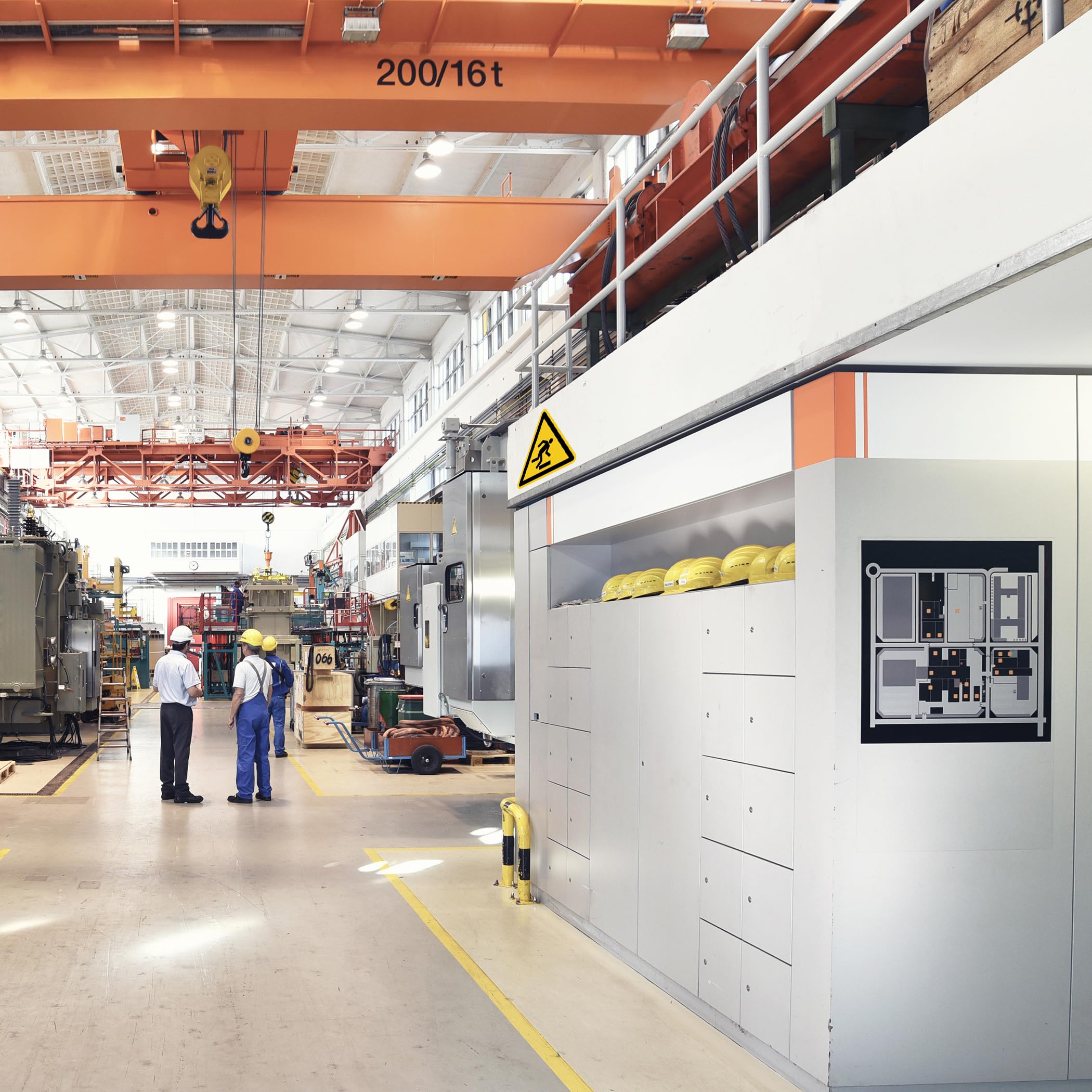 Señal de advertencia de peligro de tropiezos, símbolo de advertencia según DIN EN ISO 7010 W007 – Adhesivo de advertencia autoadhesivo para industria, operación, almacén, construcción