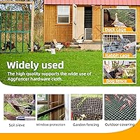 Vista 5 de 61cm x 15.24m Malla de alambre de 1/2 pulgada para gallinero 19Ga, malla soldada galvanizada por inmersión en caliente después de la soldadura