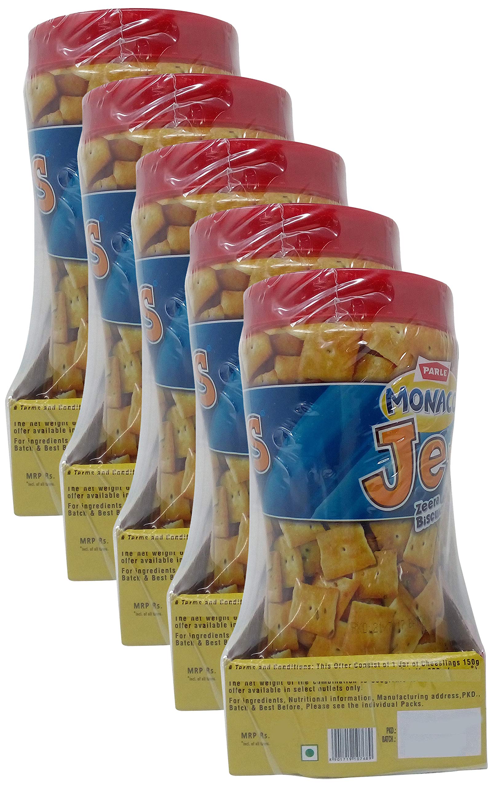 More Combo - Parle Monaco Biscuits - Sixer, Cheeslings and Jeffs, 550g (Pack of 5) Promo Pack (B07NY2M149) Amazon Price History, Amazon Price Tracker