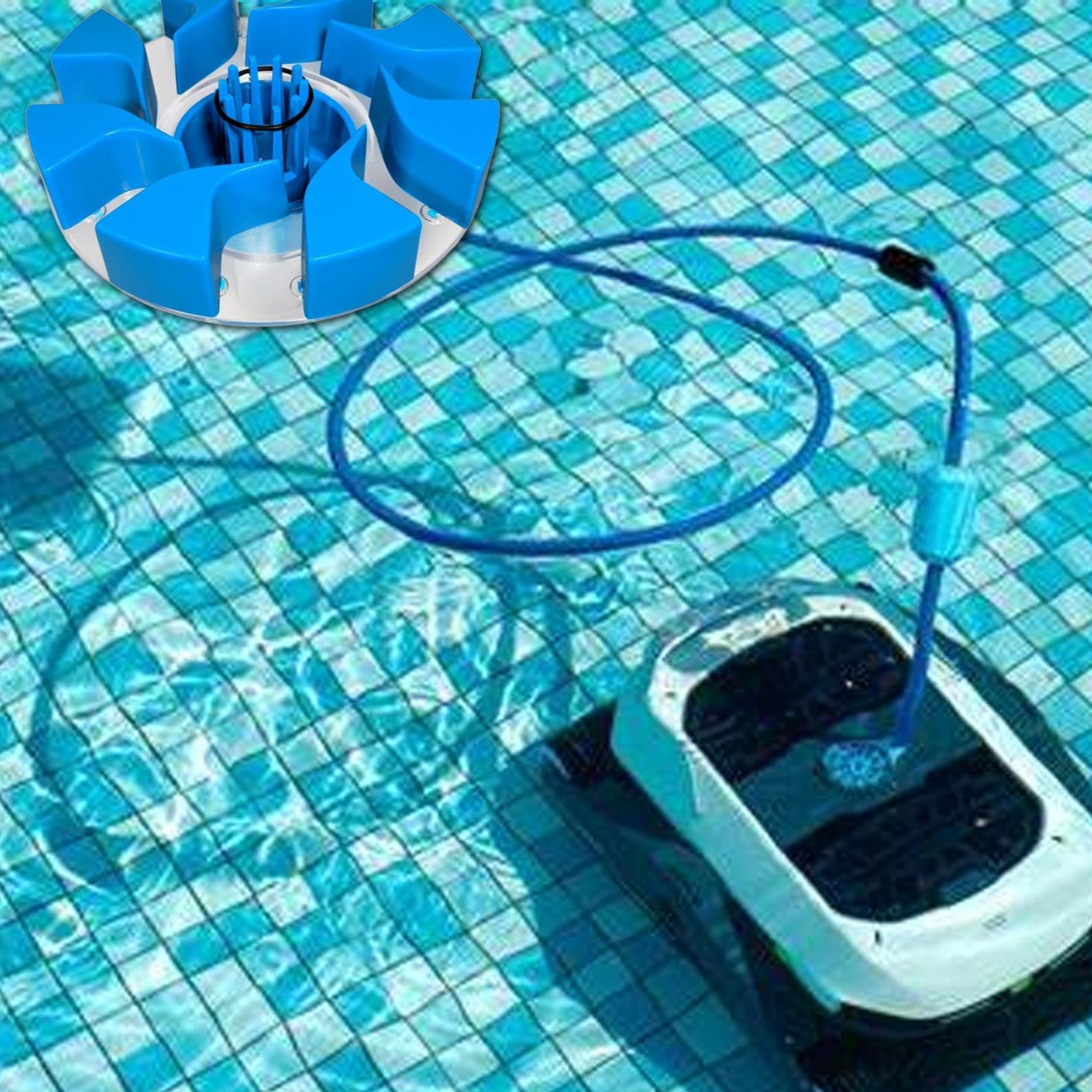 Nettoyeur de Surface Automatique pour Piscine, Remplacement pour Clarificateur, Skimmer et Accessoire Pratique, Efficace, Professionnel et Facile à in