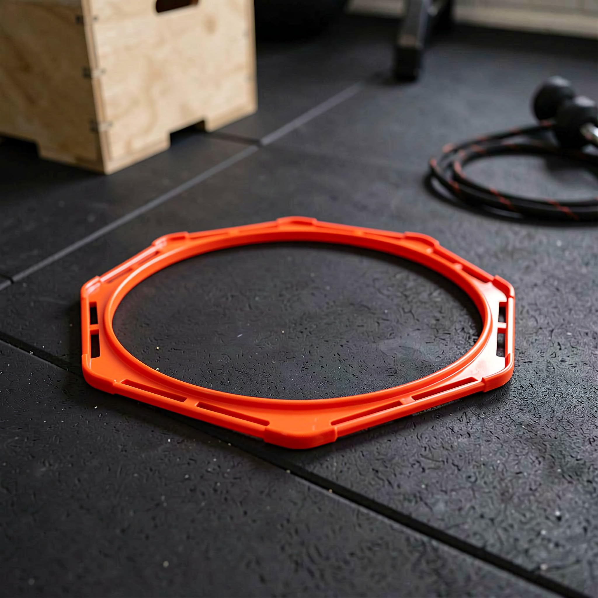 FRCOLOR 6 Aros de Agilidad octogonales para Entrenamiento de pies y Aros