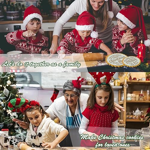 Miniatura 3 de Sello de galletas personalizado con nombre, sellos de cortador de galletas personalizados de Navidad, molde de galletas de Navidad personalizado