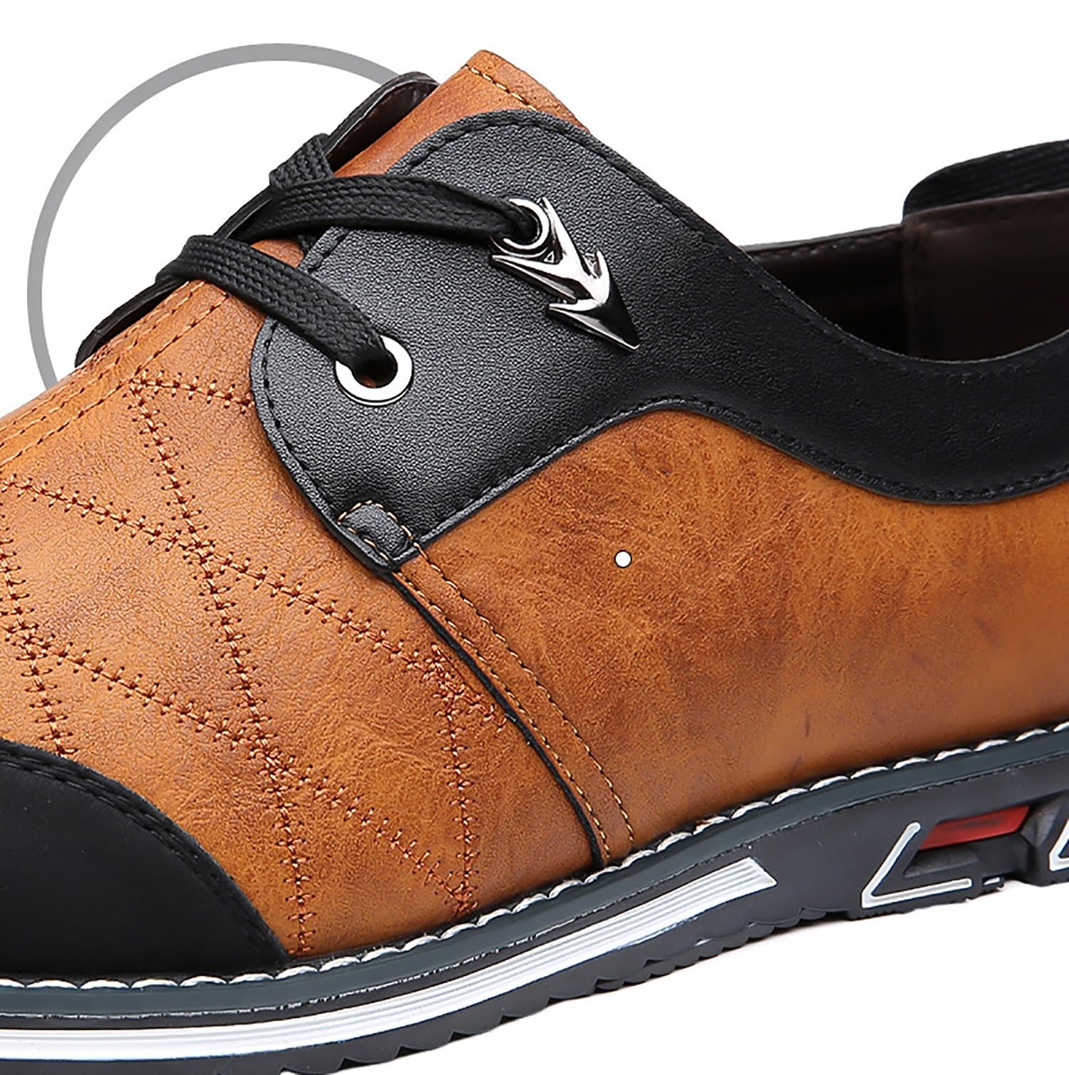 Mocassini stringati da uomo - Scarpe eleganti classiche nere da lavoro for occasioni formali in ufficio professionale