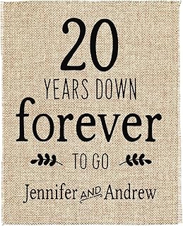 20th Anniversary Gift | 20th Wedding Anniversary Gift | Gift for 20th Anniversary | 20 Years Down Forever to Go | 20 Years of Marriage
