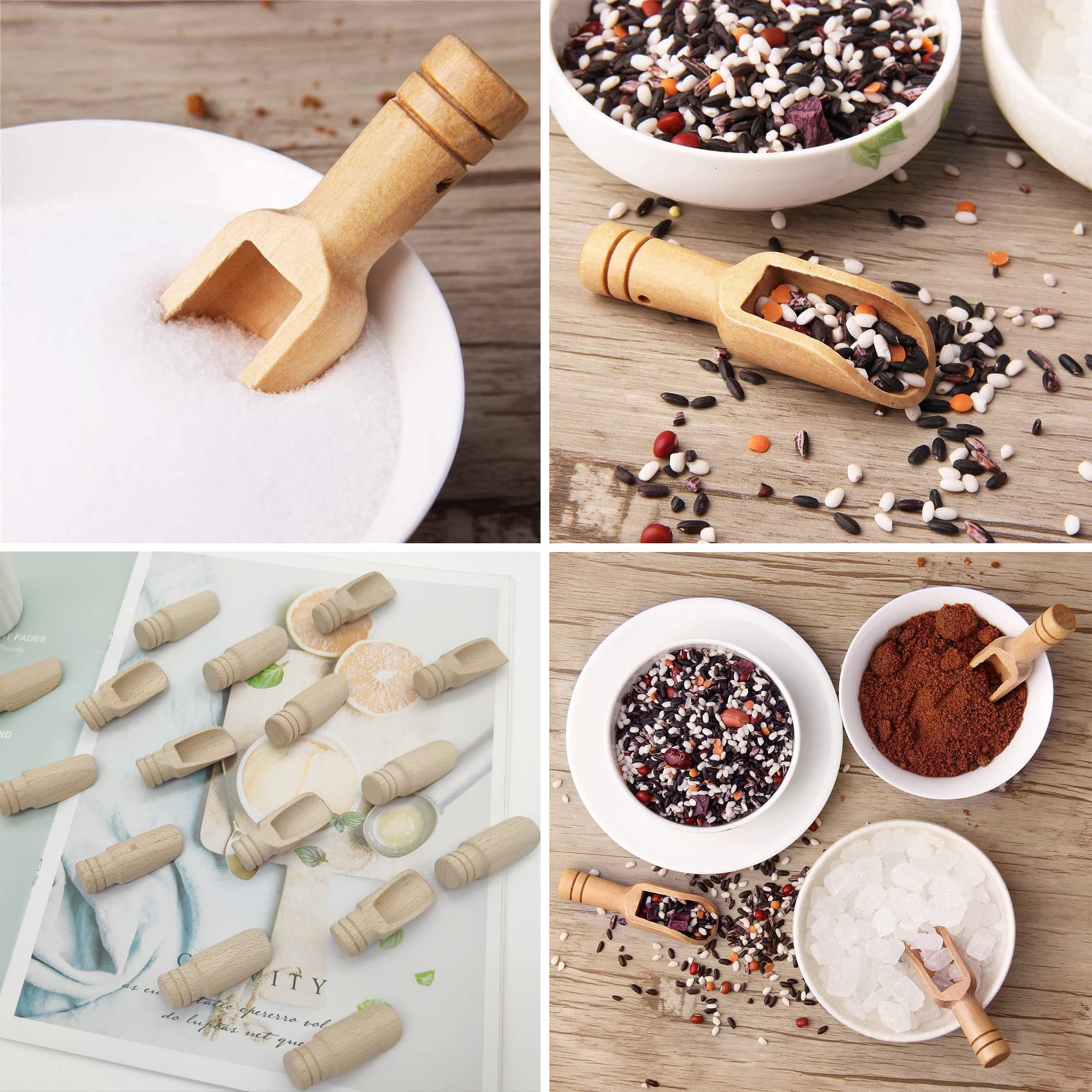 Per Spezie Ed Erbe Aromatiche Pestello In Legno Per Aglio E Spezie - Utensile Da Cucina Naturale